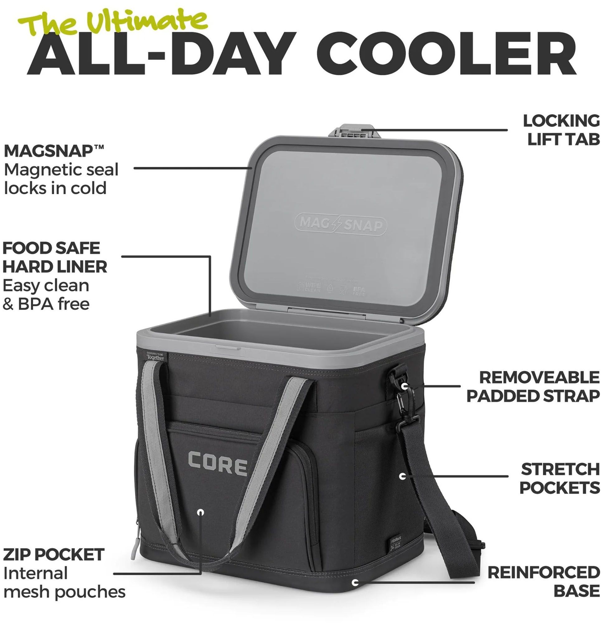 CORE 24 Can FlipBack No-Zip Box Cooler product image