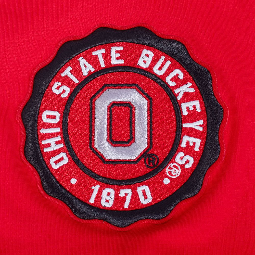 Pro Standard Men's Ohio State Buckeyes Red University Headliner T-Shirt product image