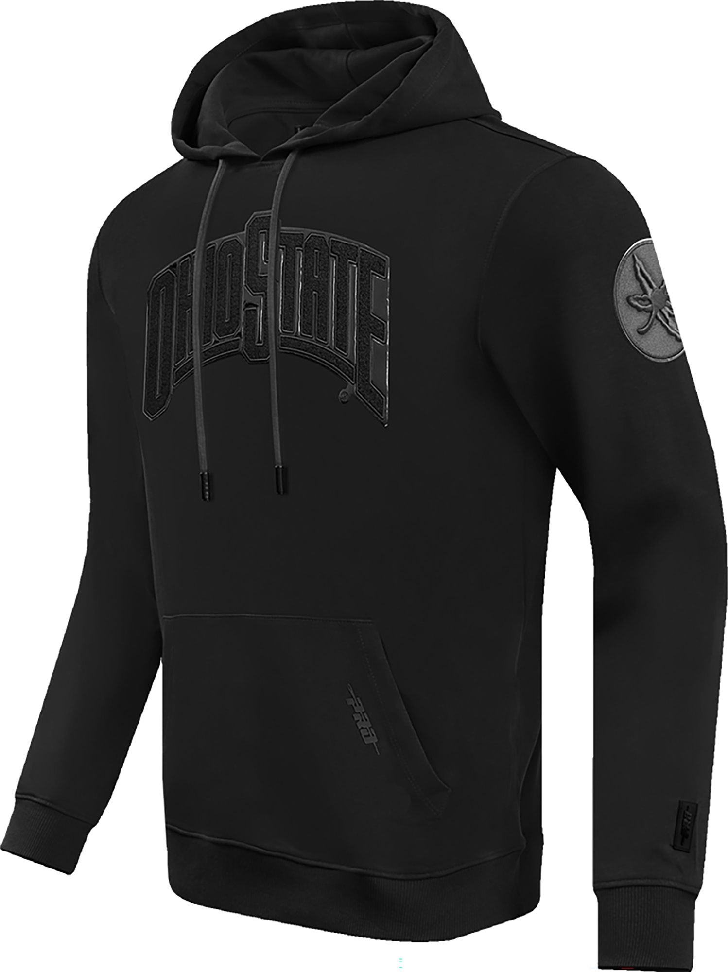 Pro Standard Men's Ohio State Buckeyes Black Triple Black Pullover Hoodie product image
