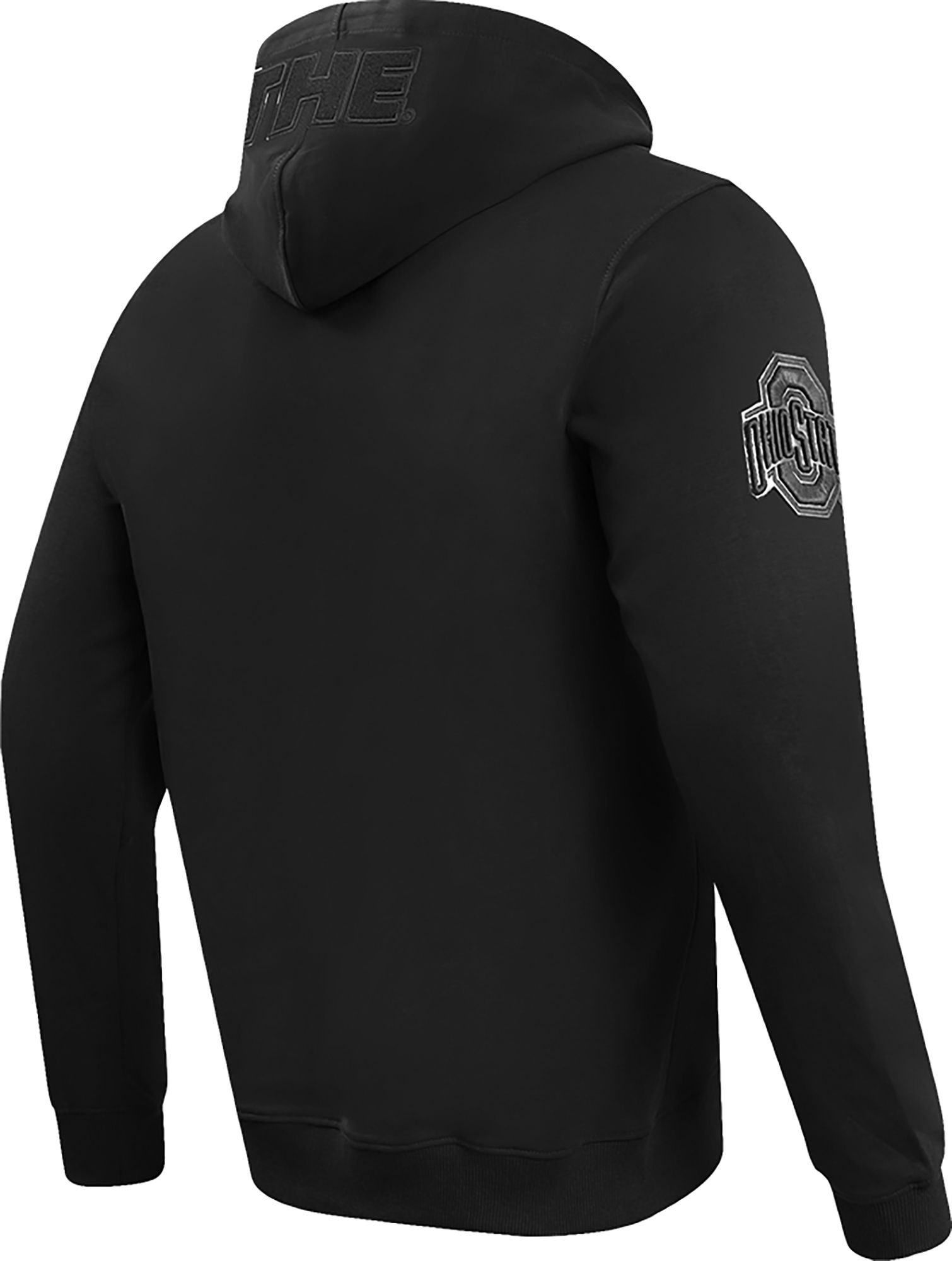 Pro Standard Men's Ohio State Buckeyes Black Triple Black Pullover Hoodie product image