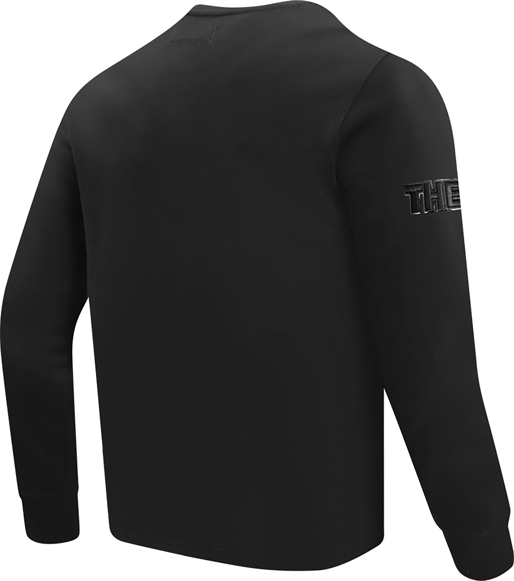 Pro Standard Men's Ohio State Buckeyes Black Triple Black Crewneck Sweatshirt product image