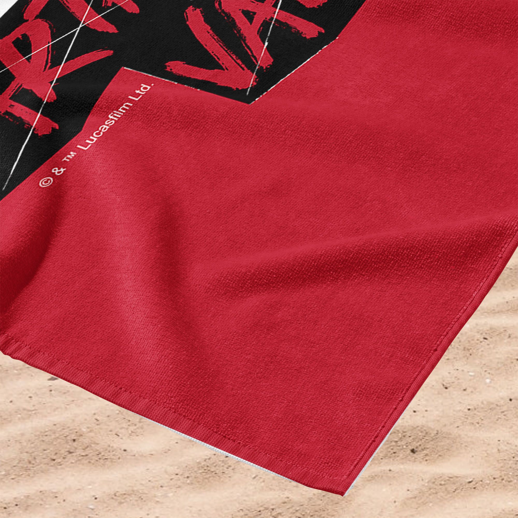 TheNorthwest Wisconsin Badgers Darth Vader Beach Towel product image