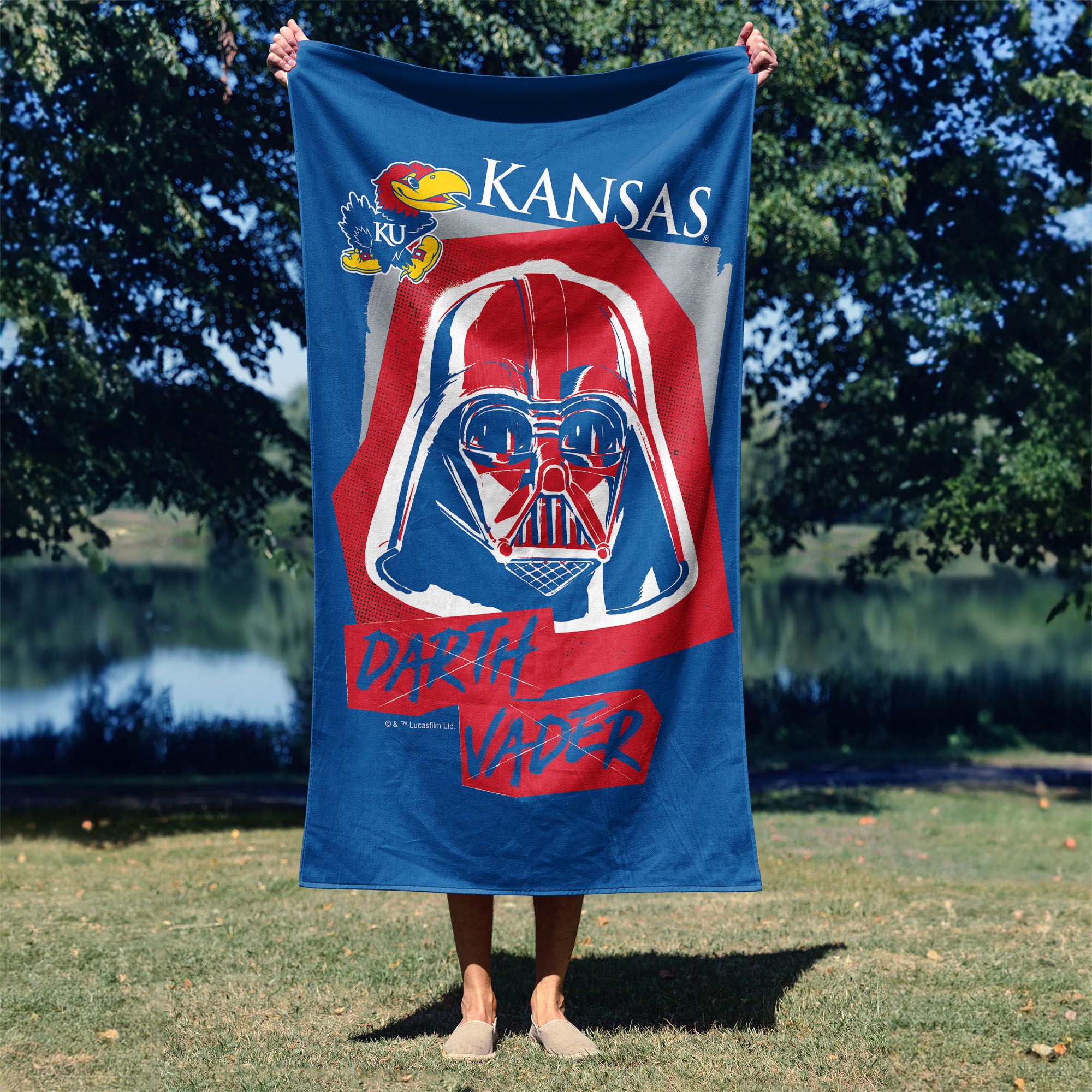 TheNorthwest Kansas Jayhawks Darth Vader Beach Towel product image