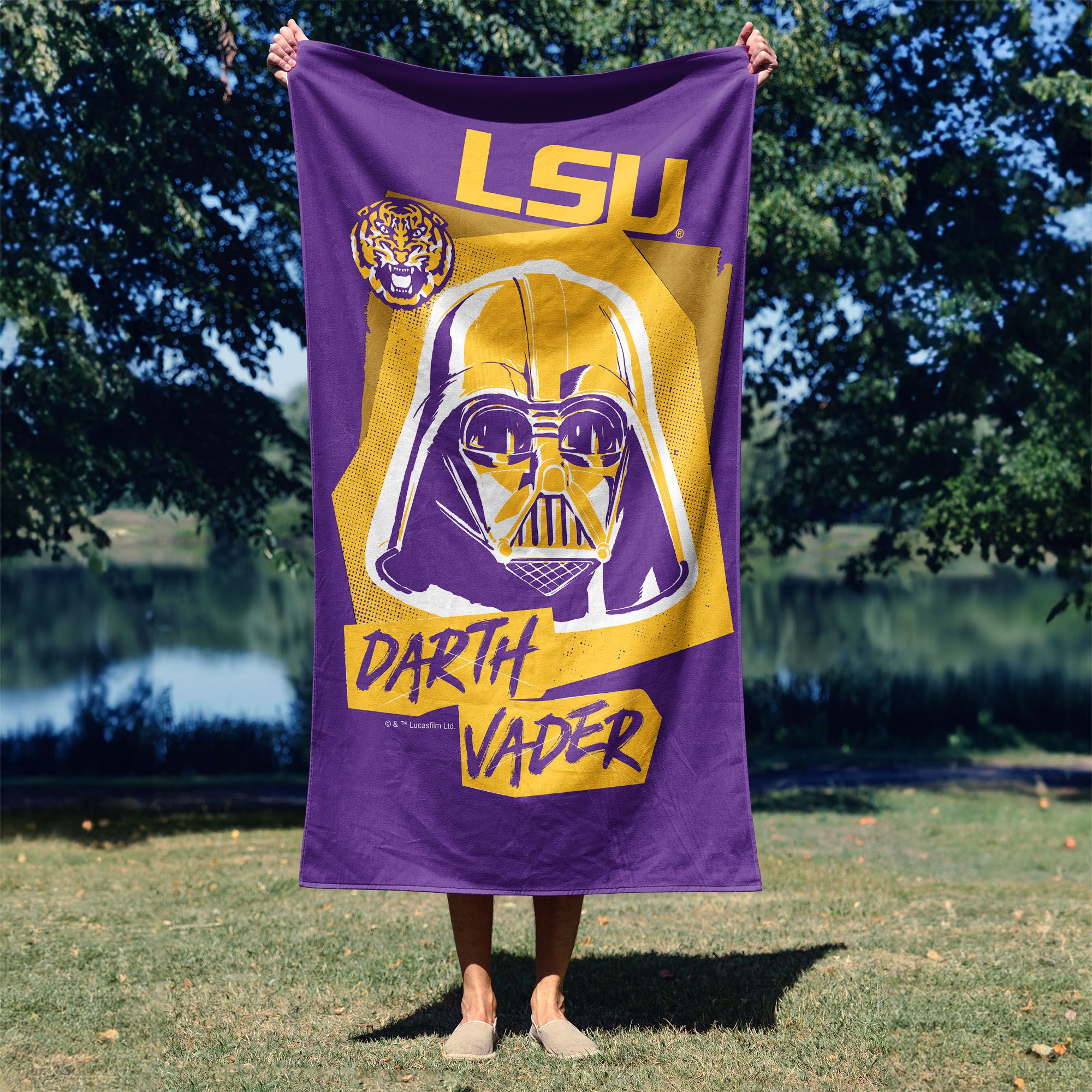 TheNorthwest LSU Tigers Darth Vader Beach Towel product image
