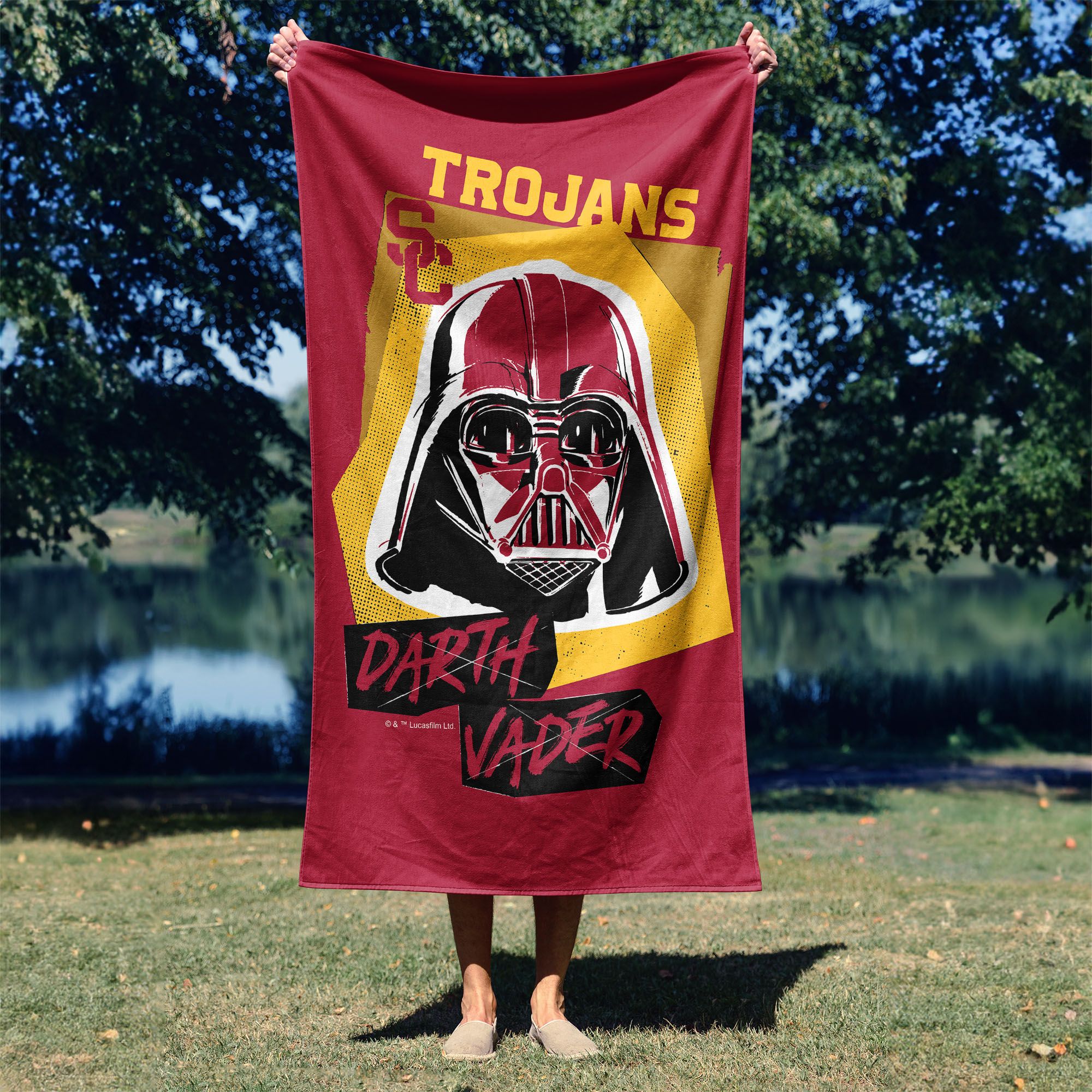 TheNorthwest USC Trojans Darth Vader Beach Towel product image