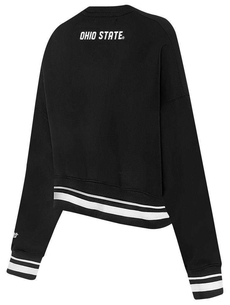 Pro Standard Women's Ohio State Buckeyes Black Pearl Crew Neck Sweatshirt product image
