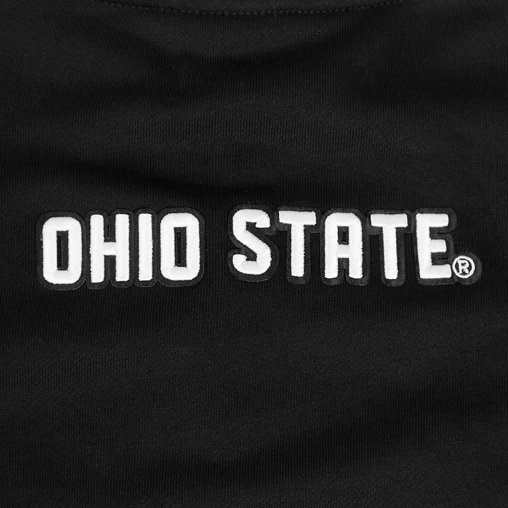 Pro Standard Women's Ohio State Buckeyes Black Pearl Crew Neck Sweatshirt product image