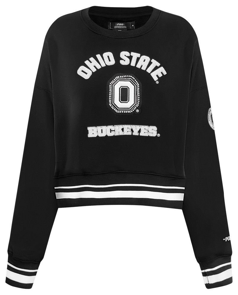 Pro Standard Women's Ohio State Buckeyes Black Pearl Crew Neck Sweatshirt product image