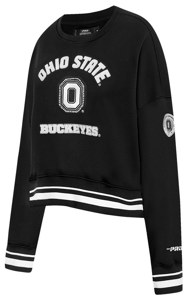 Pro Standard Women's Ohio State Buckeyes Black Pearl Crew Neck Sweatshirt product image
