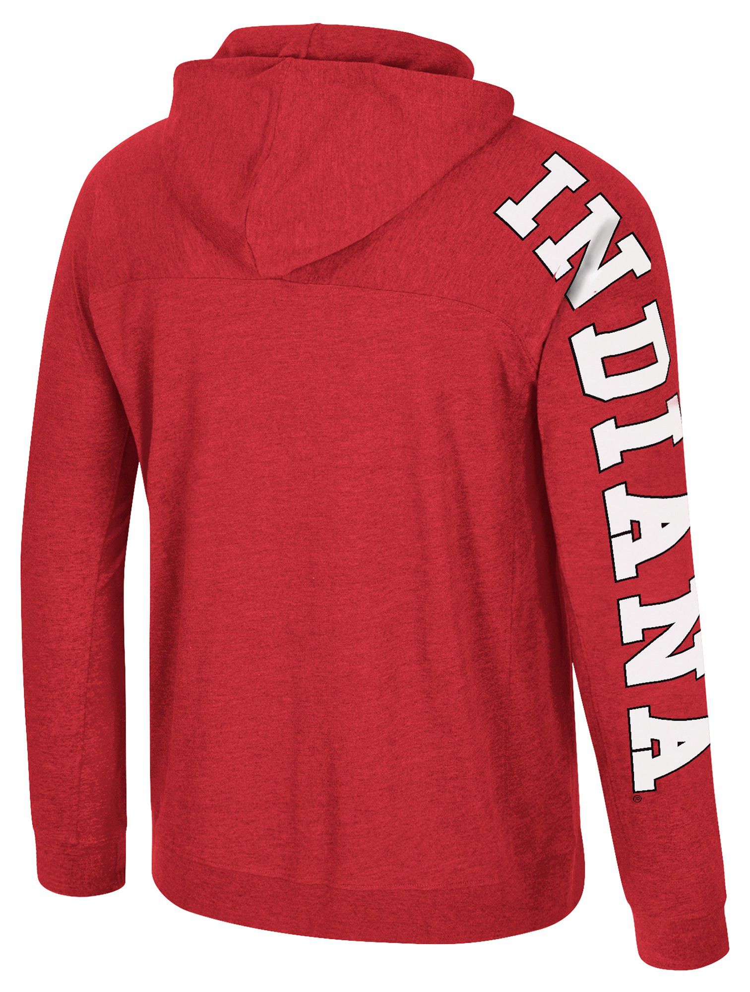 Colosseum Men's Indiana Hoosiers Cardinal Long Sleeve Hoodie T-Shirt product image