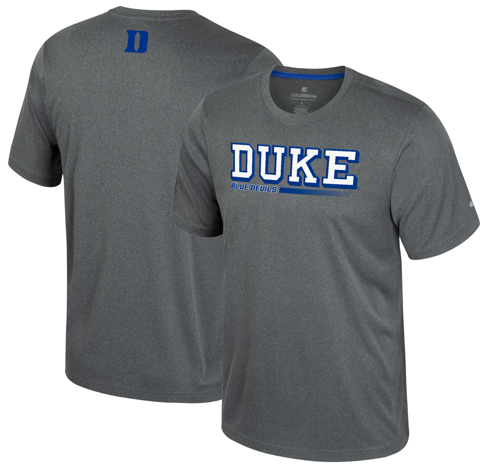 Colosseum Men's Duke Blue Devils Heather Charcoal Physics T-Shirt product image