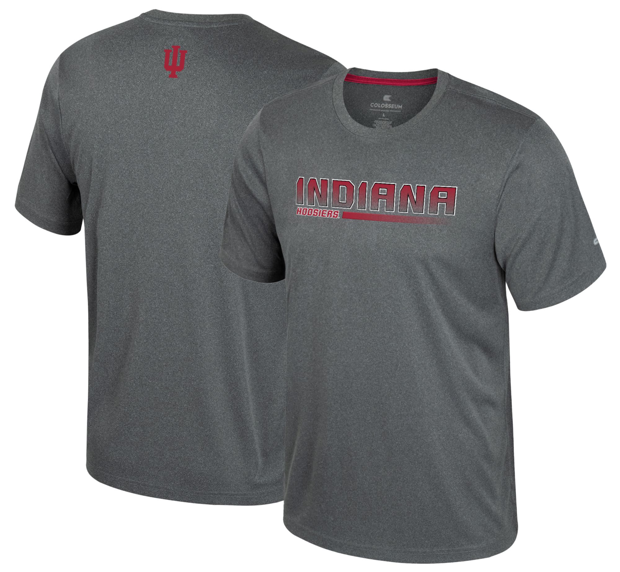 Colosseum Men's Indiana Hoosiers Heather Charcoal Physics T-Shirt product image