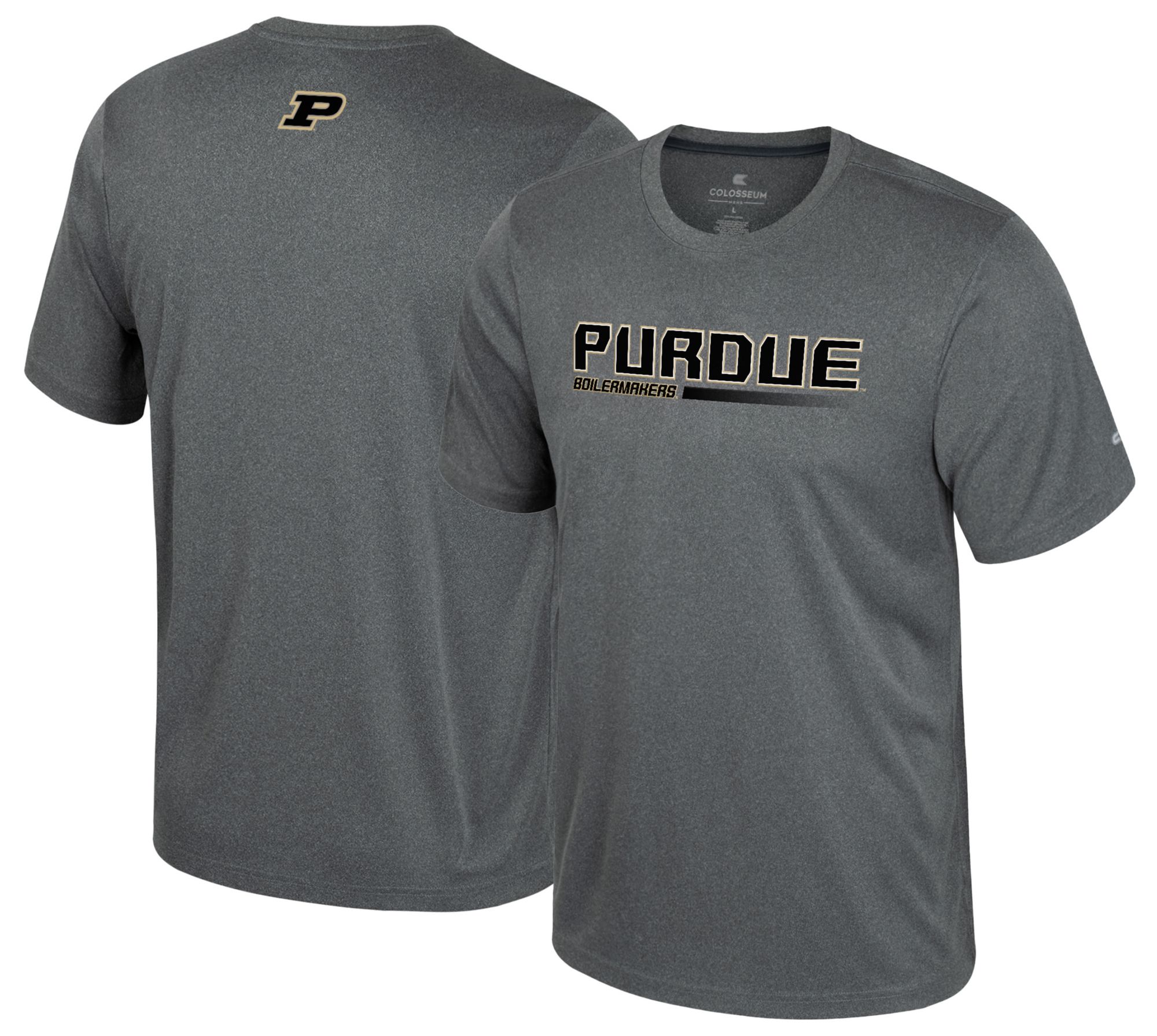 Colosseum Men's Purdue Boilermakers Heather Charcoal Physics T-Shirt product image