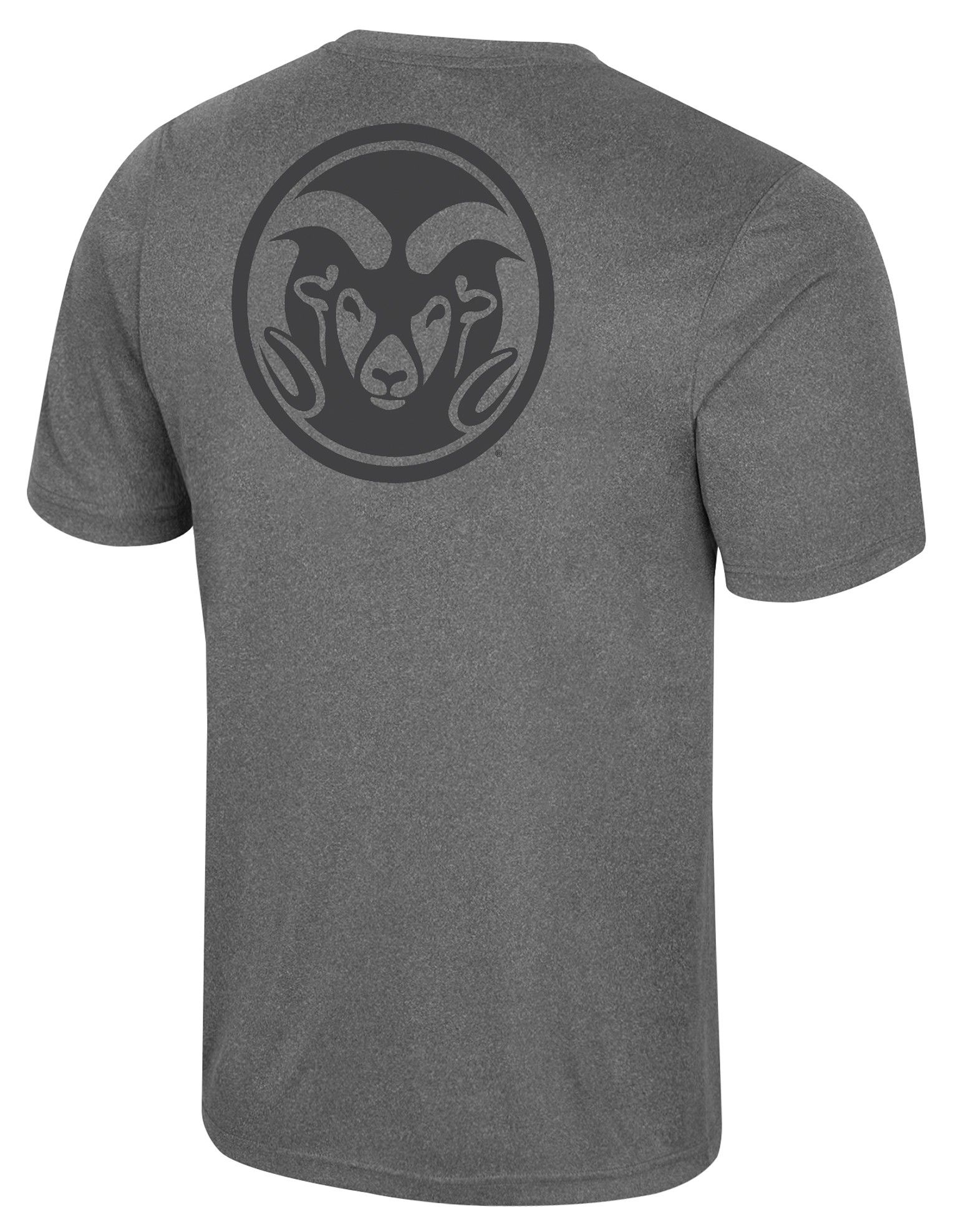 Colosseum Men's Colorado State Rams Heather Charcoal Twin T-Shirt product image