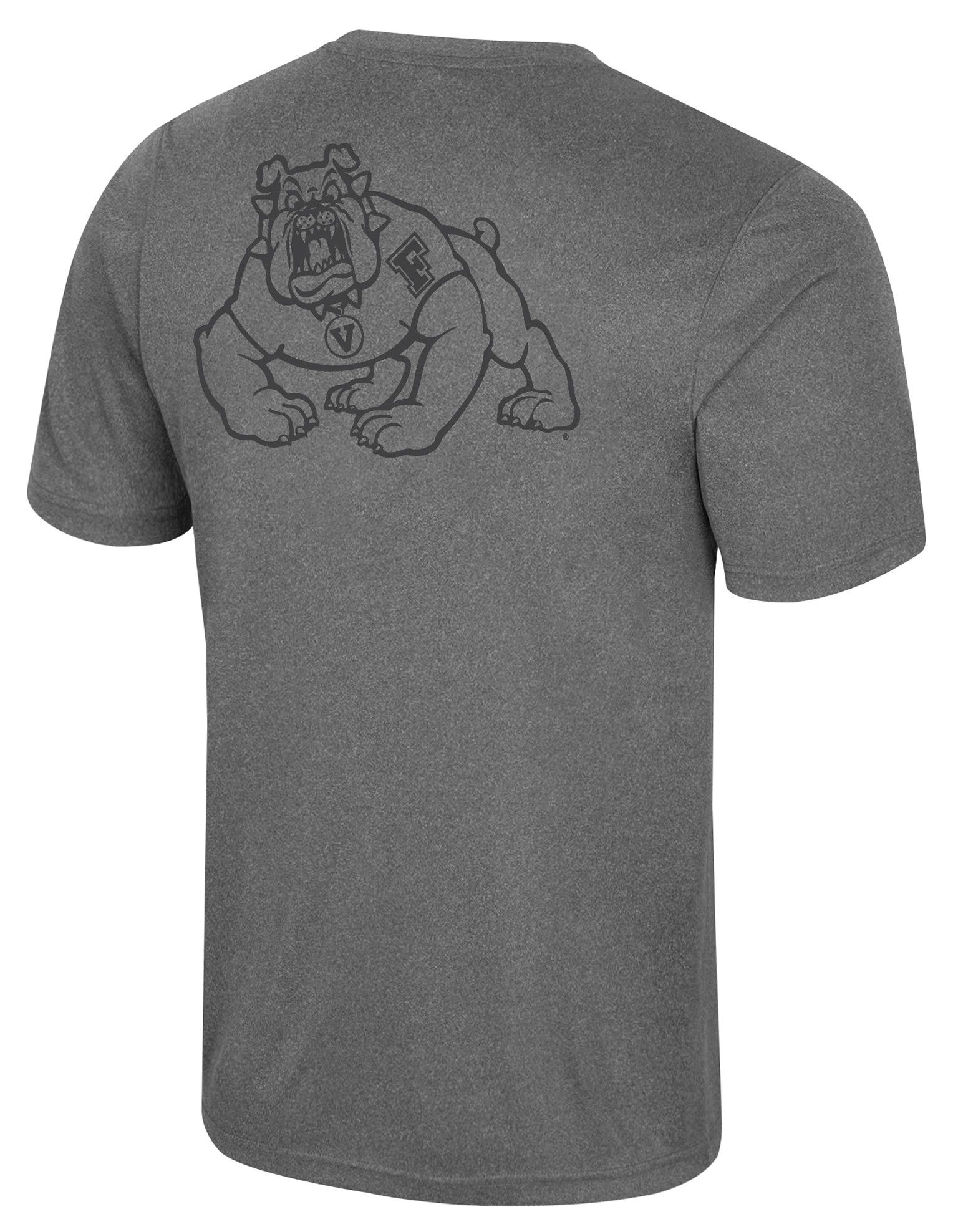 Colosseum Men's Fresno State Bulldogs Heather Charcoal Twin T-Shirt product image