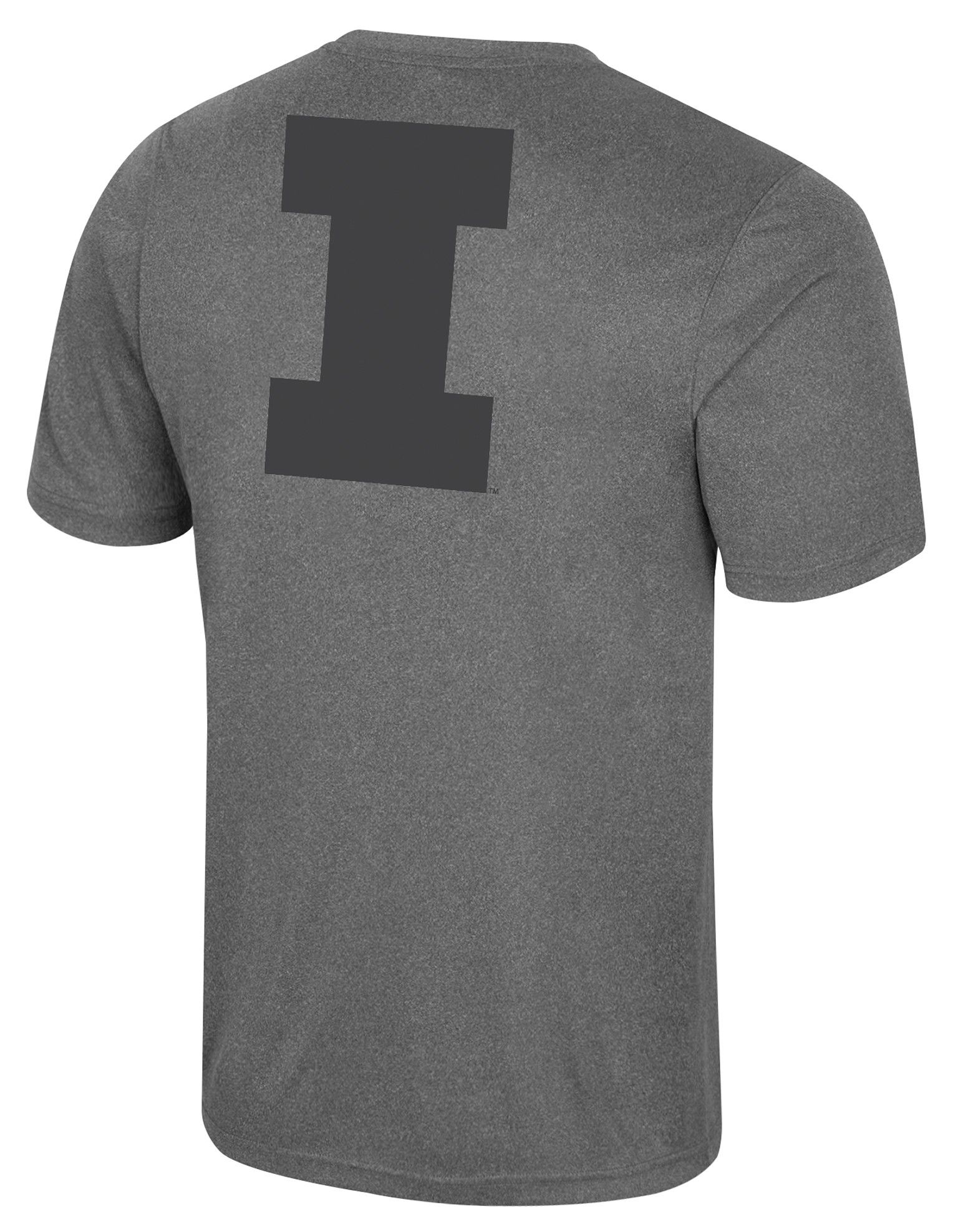 Colosseum Men's Illinois Fighting Illini Heather Charcoal Twin T-Shirt product image
