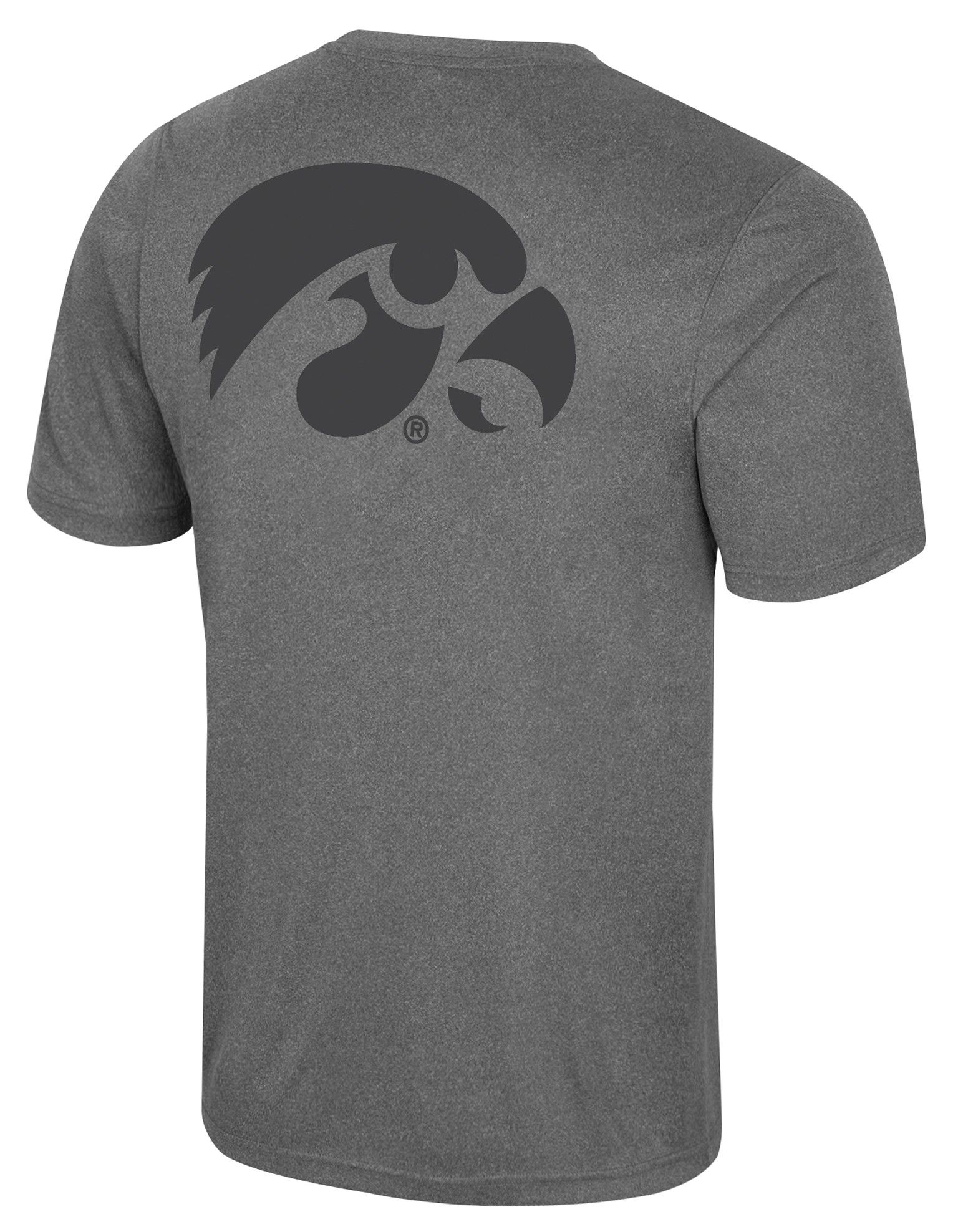 Colosseum Men's Iowa Hawkeyes Heather Charcoal Twin T-Shirt product image
