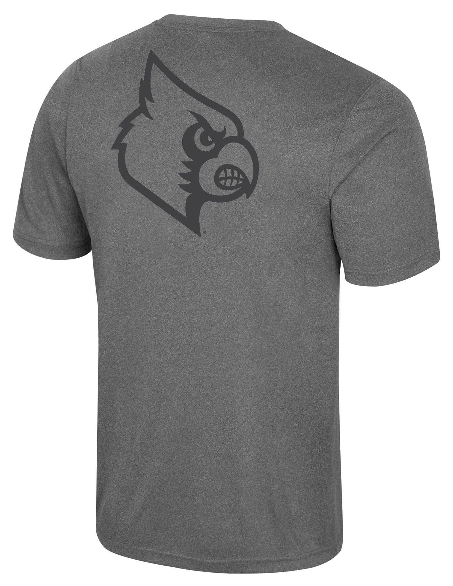 Colosseum Men's Louisville Cardinals Heather Charcoal Twin T-Shirt product image