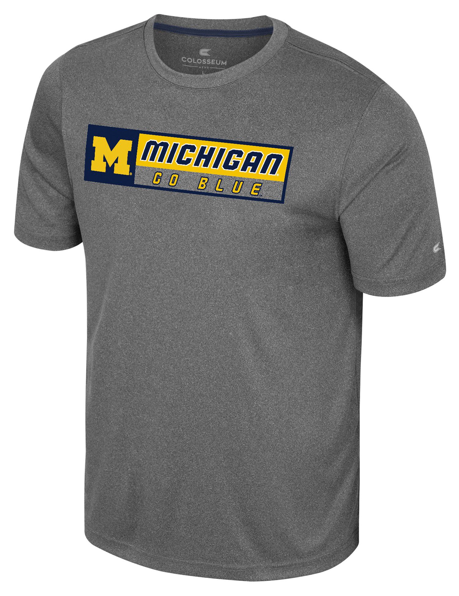 Colosseum Men's Michigan Wolverines Heather Charcoal Twin T-Shirt product image
