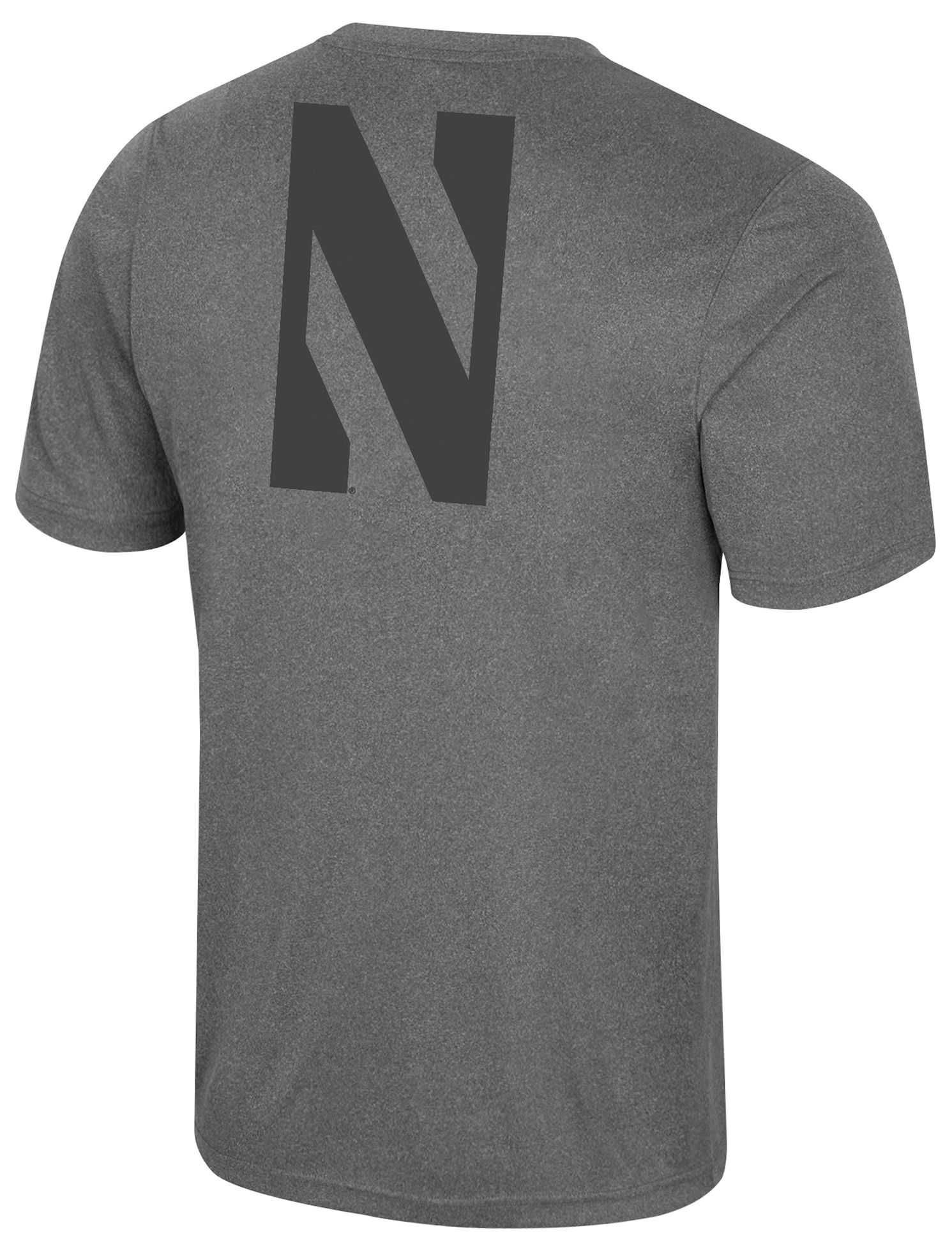 Colosseum Men's Northwestern Wildcats Heather Charcoal Twin T-Shirt product image