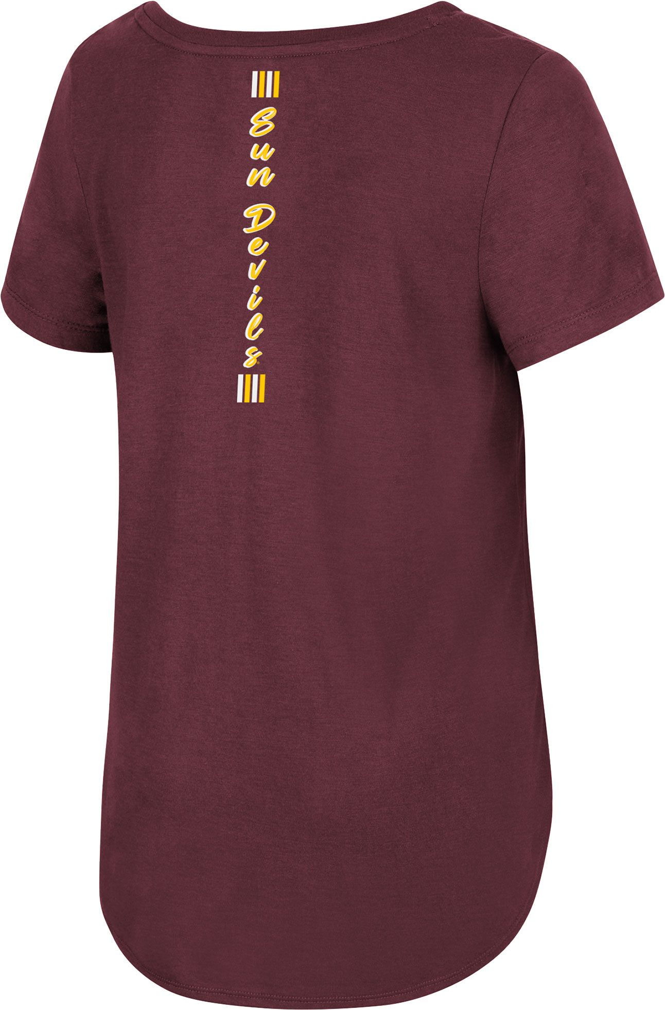 Colosseum Women's Arizona State Sun Devils Maroon Shaka Scoop-Neck T-Shirt product image