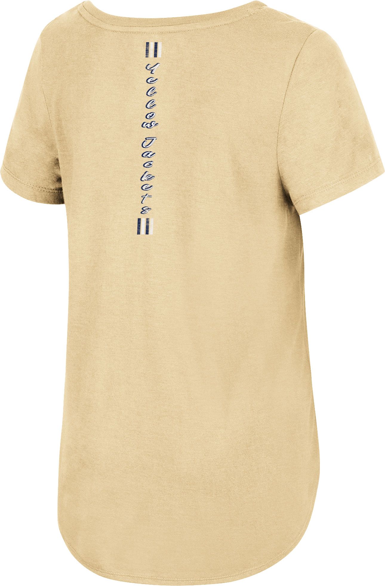 Colosseum Women's Georgia Tech Yellow Jackets Gold Shaka Scoop-Neck T-Shirt product image