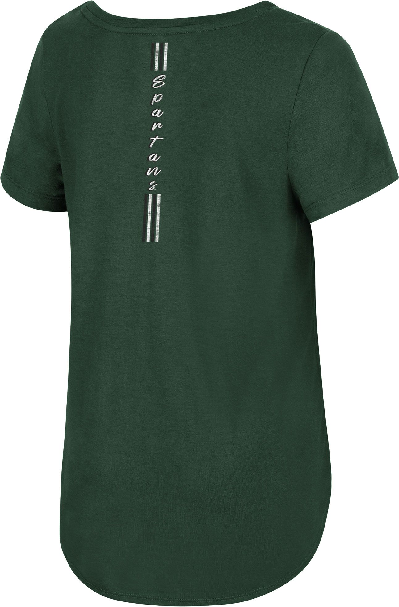 Colosseum Women's Michigan State Spartans Green Shaka Scoop-Neck T-Shirt product image