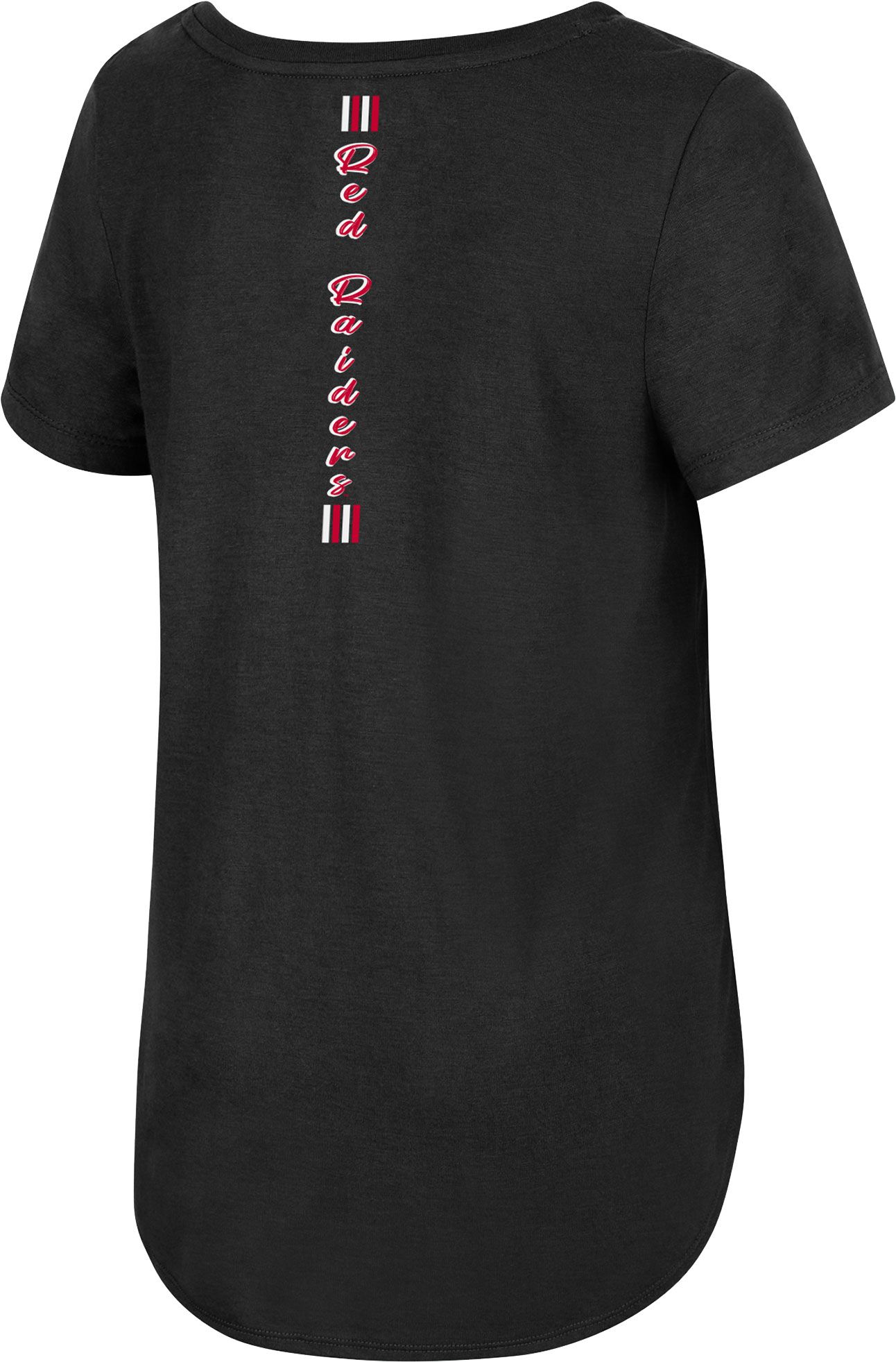Colosseum Women's Texas Tech Red Raiders Black Shaka Scoop-Neck T-Shirt product image