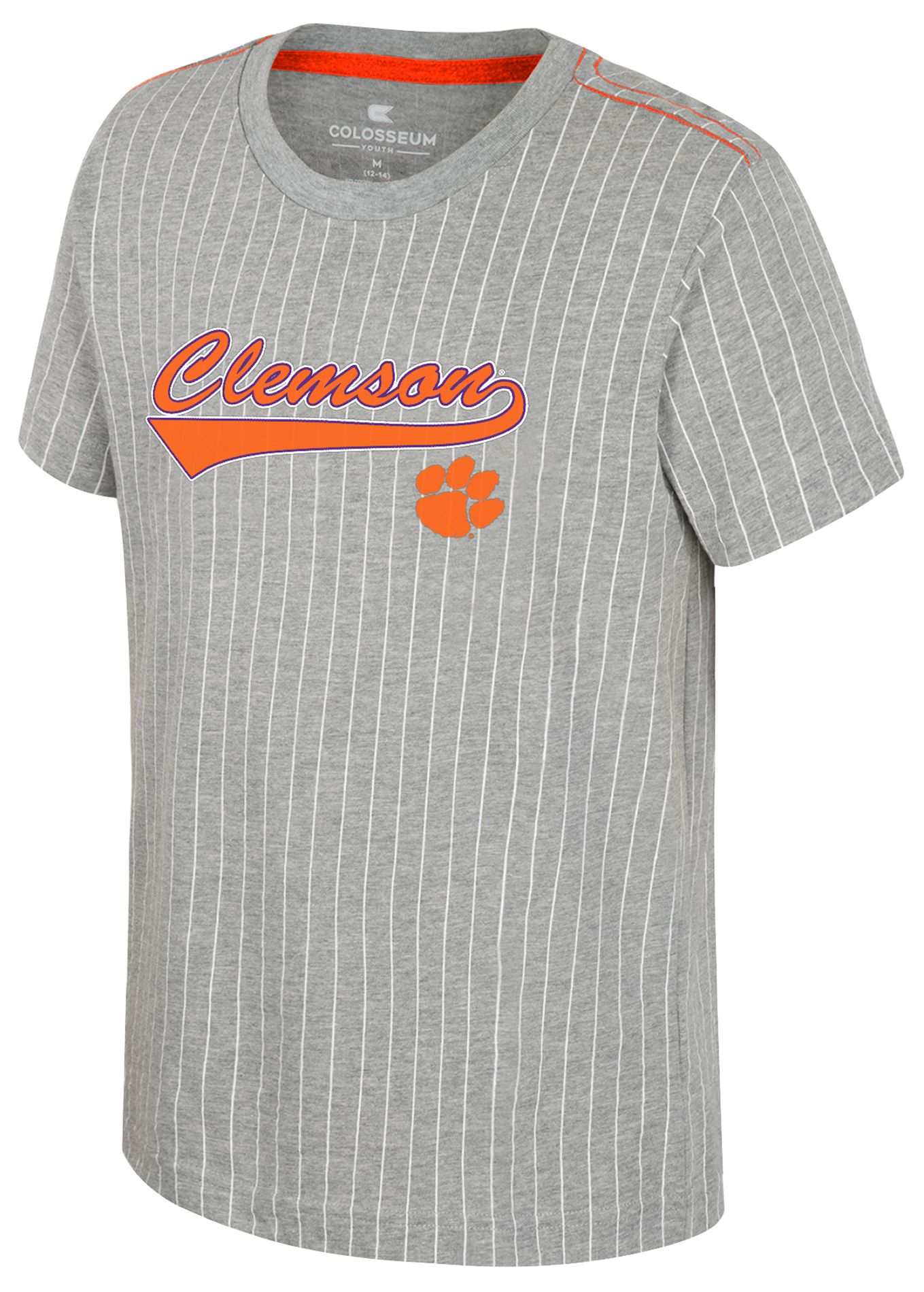 Colosseum Youth Clemson Tigers Heather Grey Airball T-Shirt product image