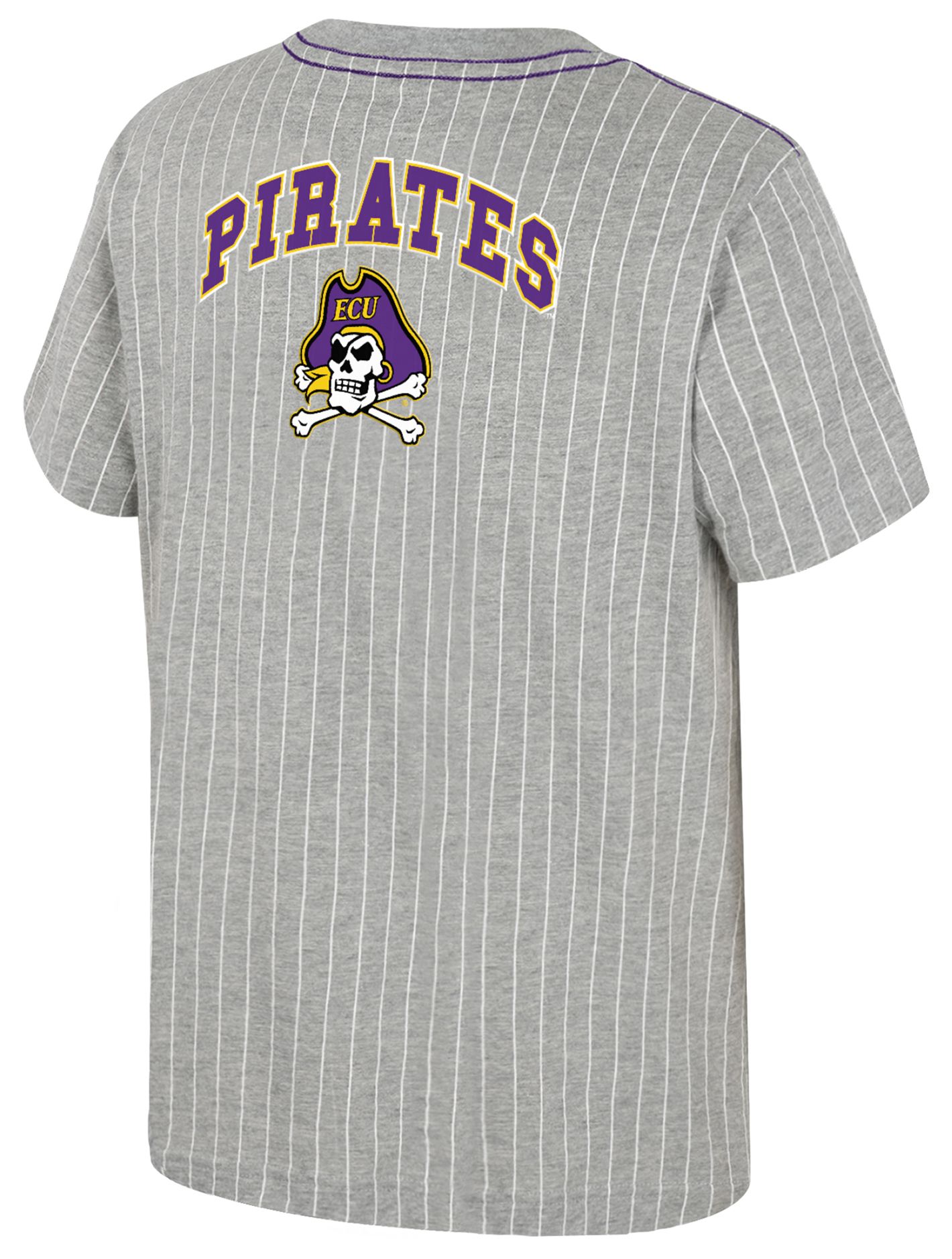 Colosseum Youth East Carolina Pirates Heather Grey Airball T-Shirt product image