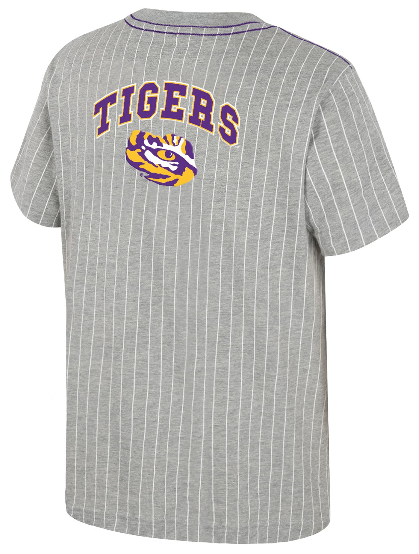 Colosseum Youth LSU Tigers Heather Grey Airball T-Shirt product image