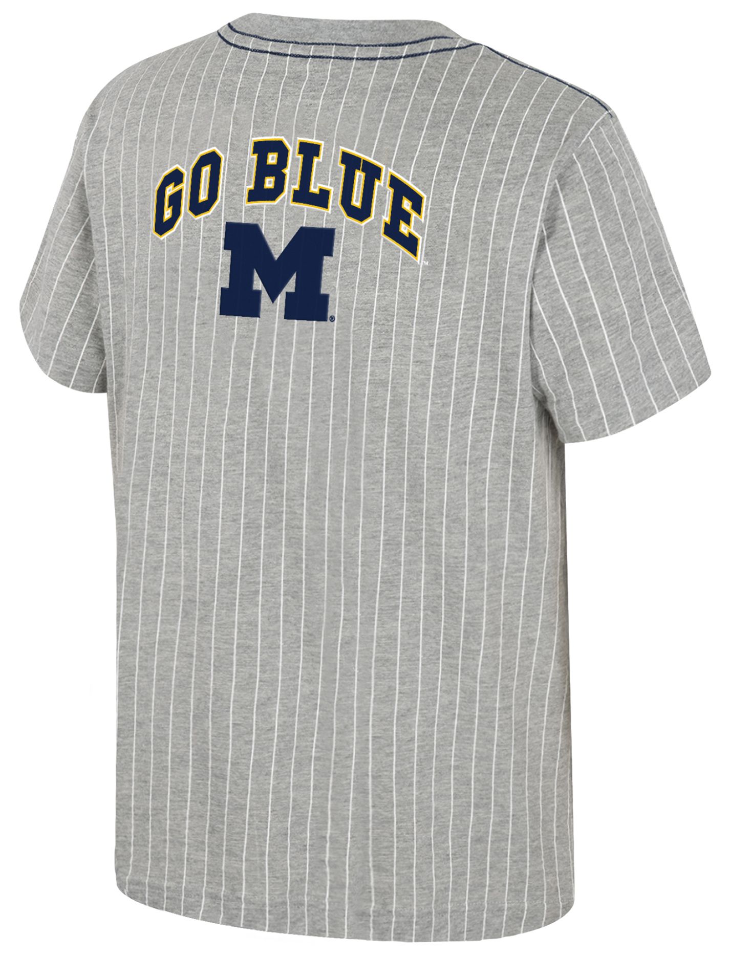 Colosseum Youth Michigan Wolverines Heather Grey Airball T-Shirt product image