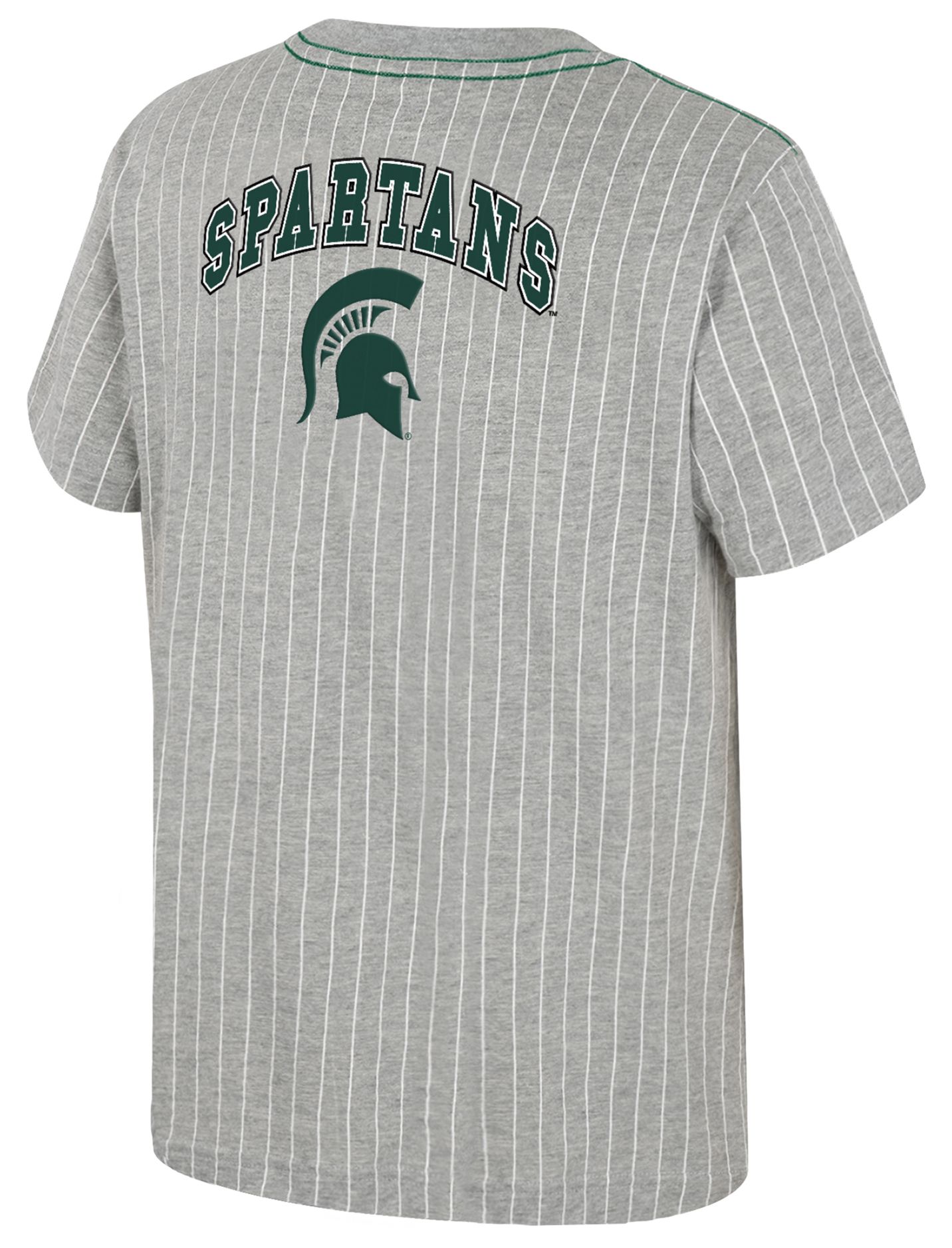 Colosseum Youth Michigan State Spartans Heather Grey Airball T-Shirt product image
