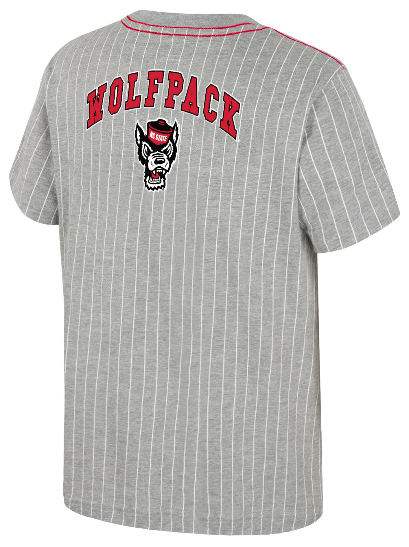 Colosseum Youth NC State Wolfpack Heather Grey Airball T-Shirt product image