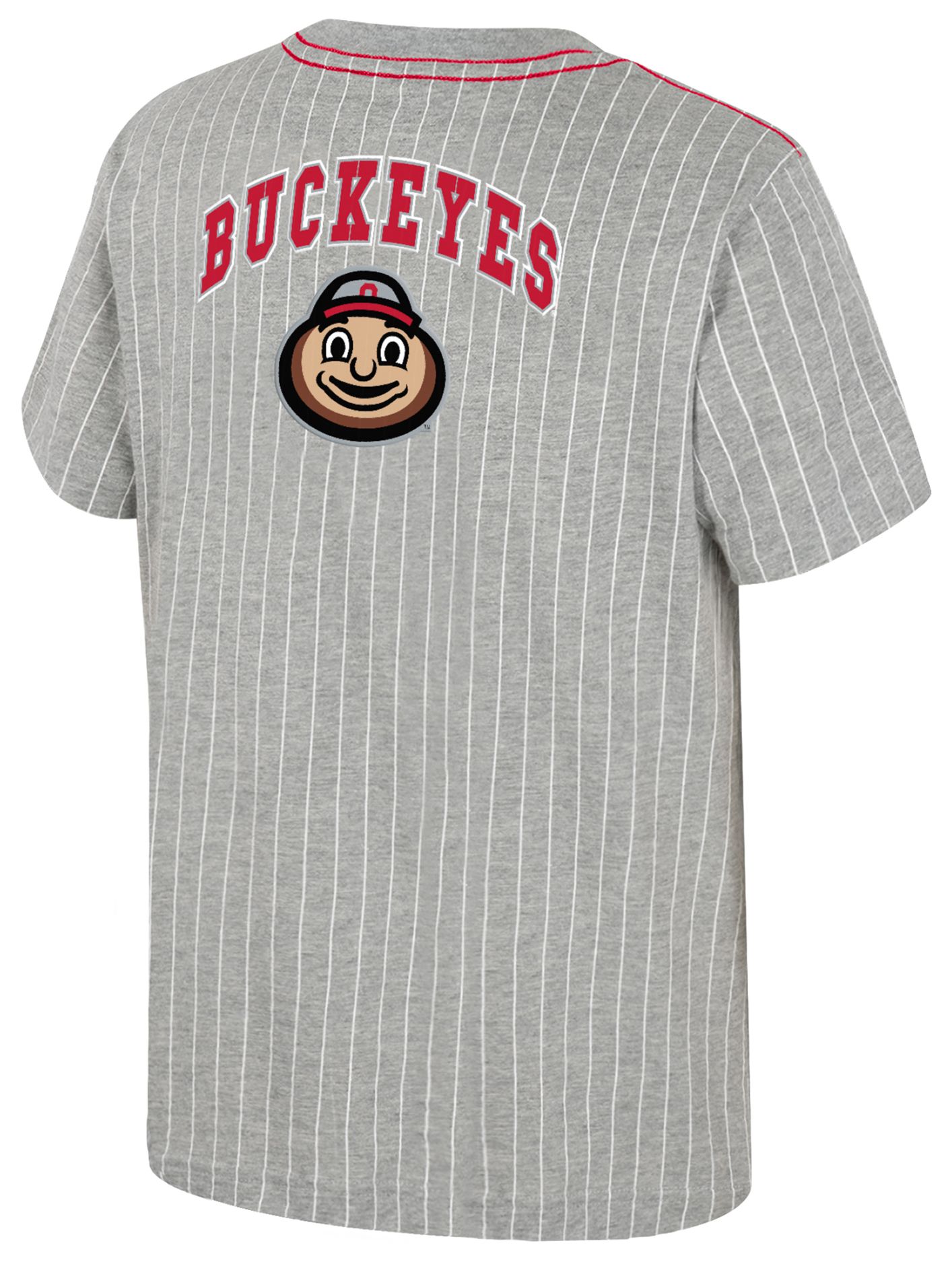 Colosseum Youth Ohio State Buckeyes Heather Grey Airball T-Shirt product image