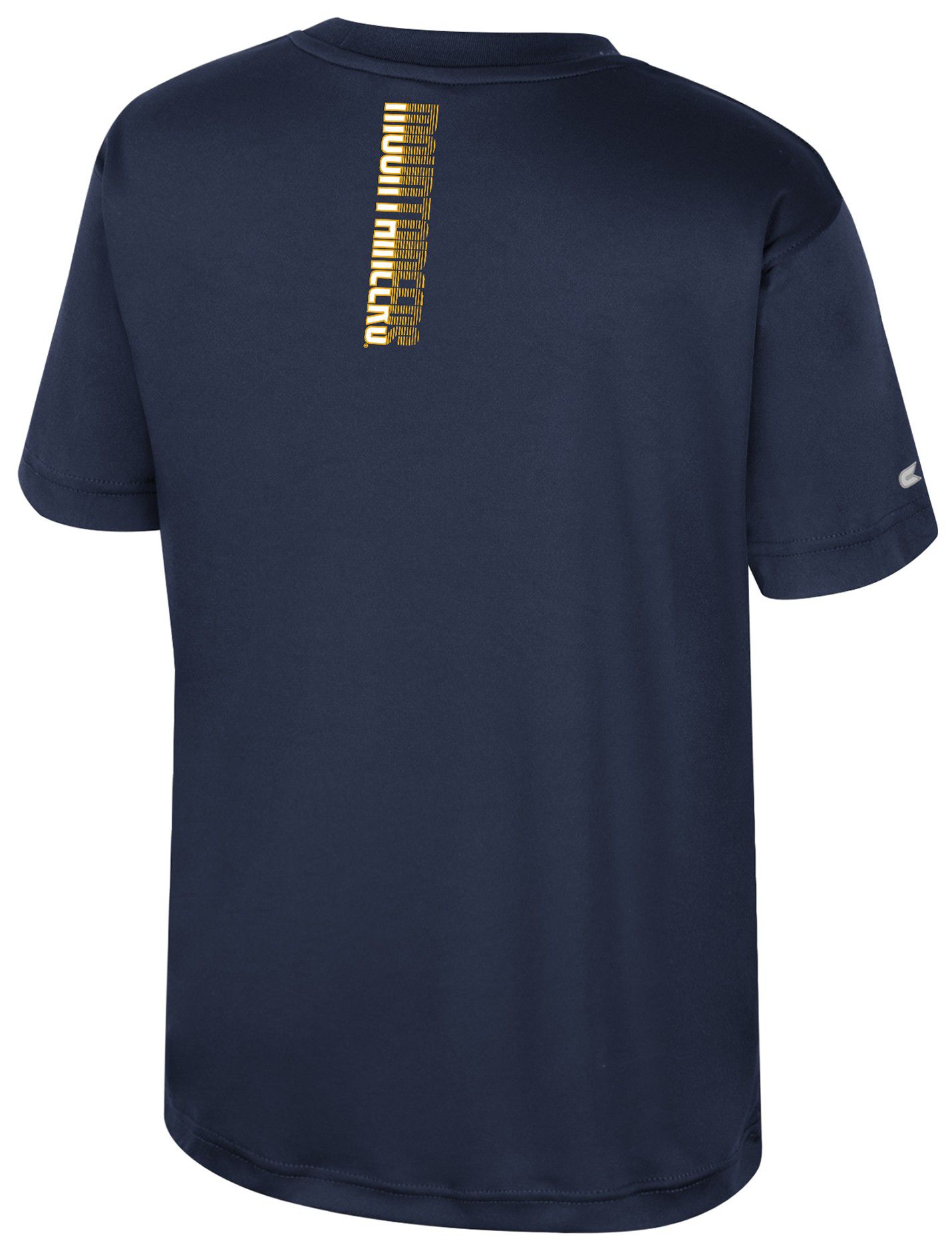 Colosseum Youth West Virginia Mountaineers Navy Simon Poly Short Sleeve T-Shirt product image