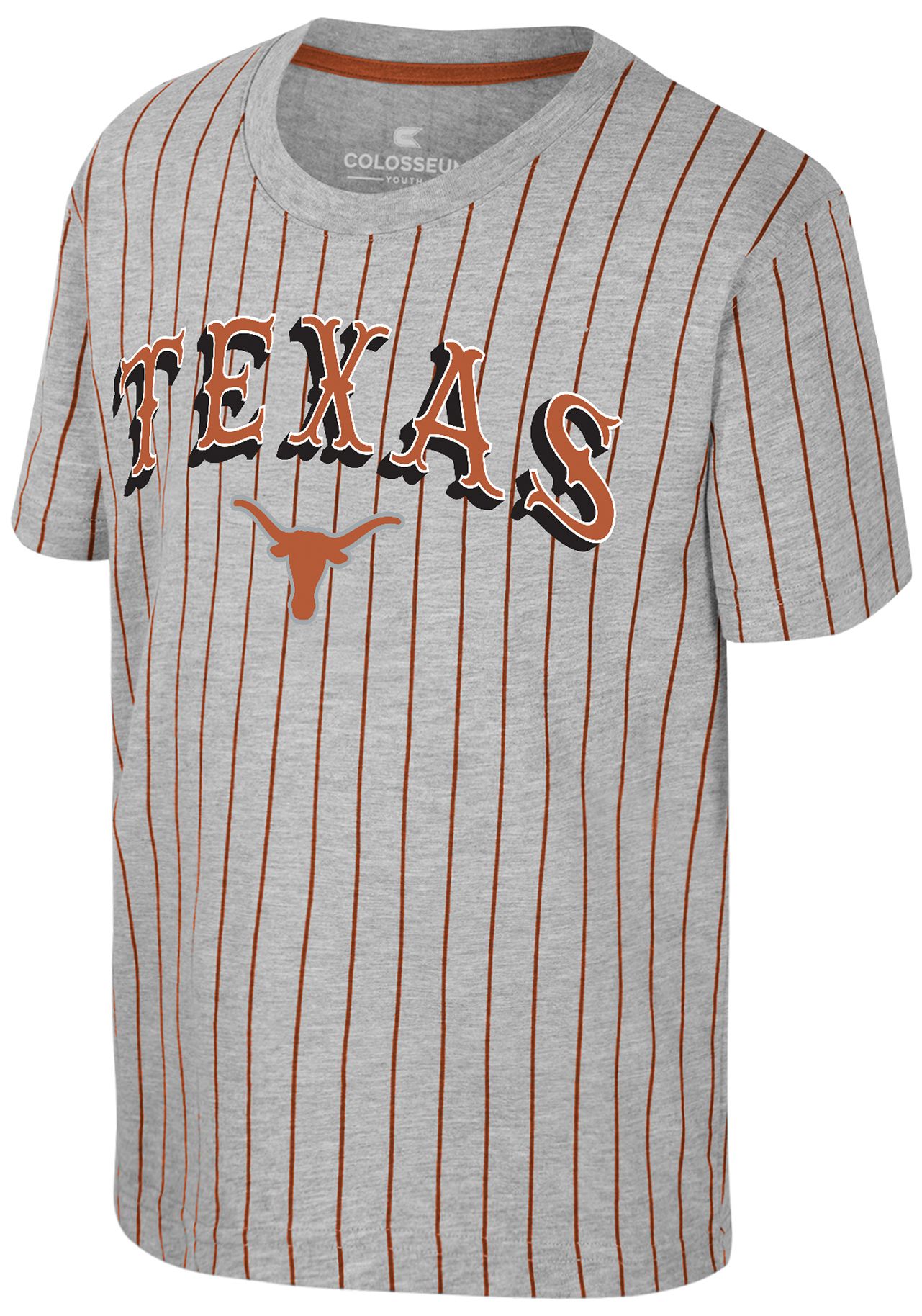 Colosseum Youth Texas Longhorns Heather Grey Firehawk T-Shirt product image