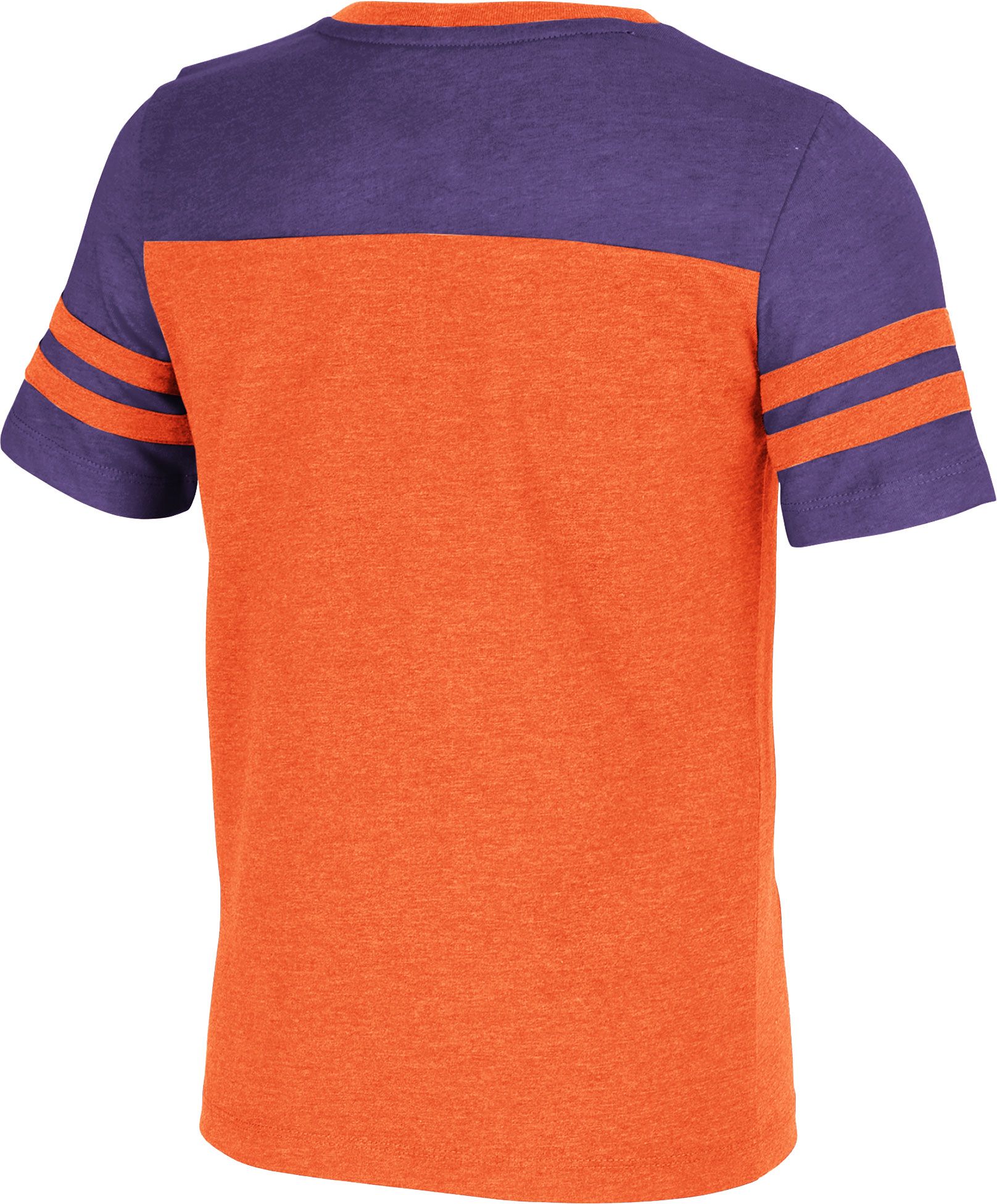 Colosseum Girl's Clemson Tigers Orange Aloha Football T-Shirt product image