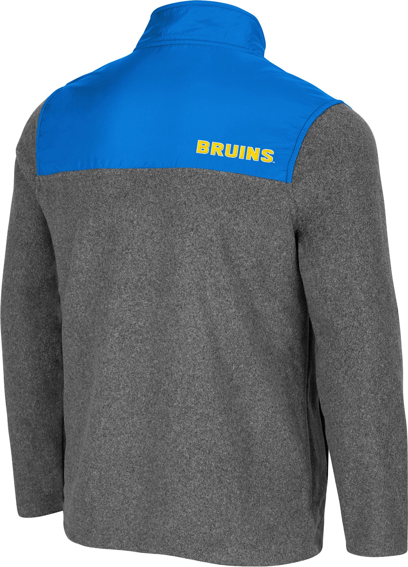 Colosseum Men's UCLA Bruins Grey Huff Quarter-Snap Pullover Jacket product image