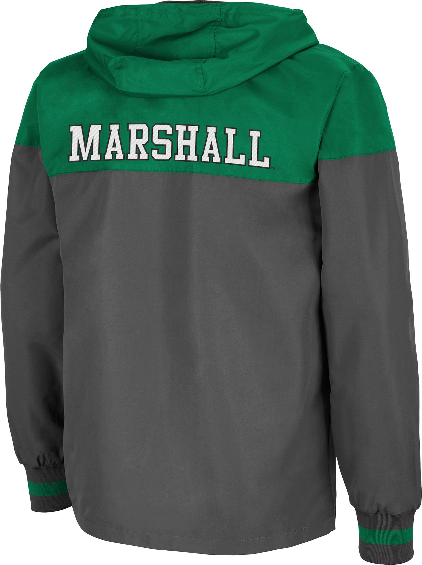 Colosseum Men's Marshall Thundering Herd Grey Game Night Full-Zip Jacket product image