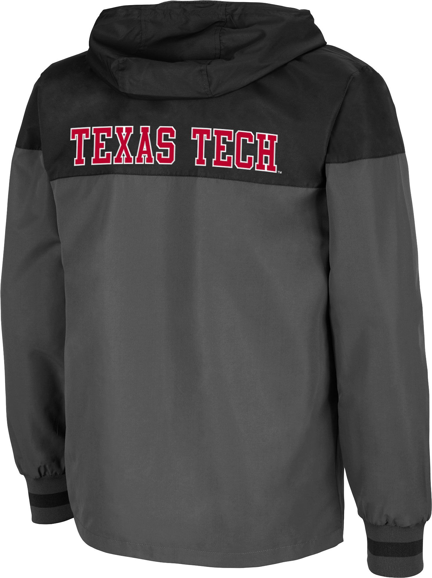 Colosseum Men's Texas Tech Red Raiders Grey Game Night Full-Zip Jacket product image