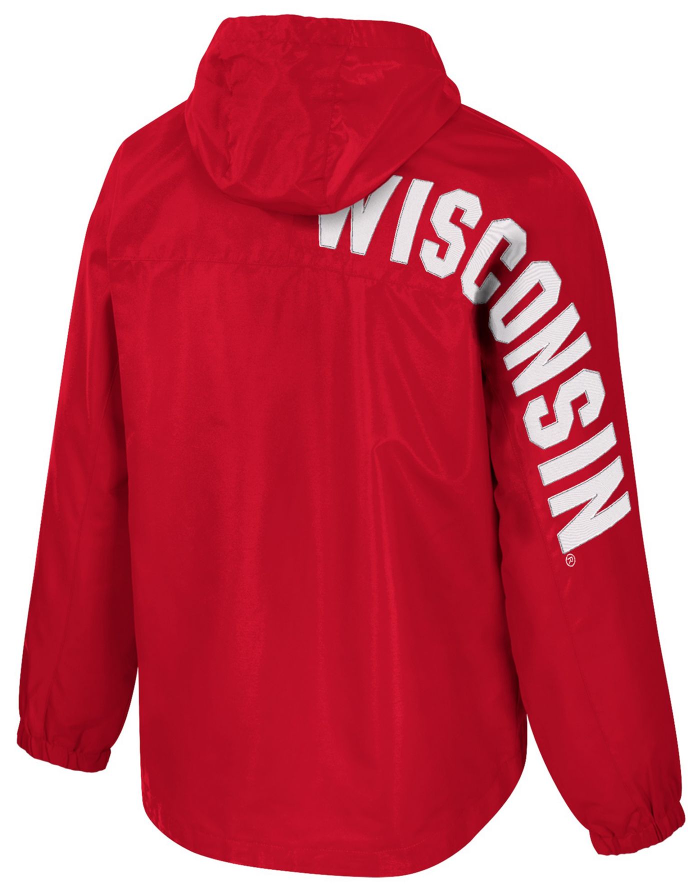 Columbia Men's Wisconsin Badgers shops Quarter Zip Pullover Anorak Jacket X-Large