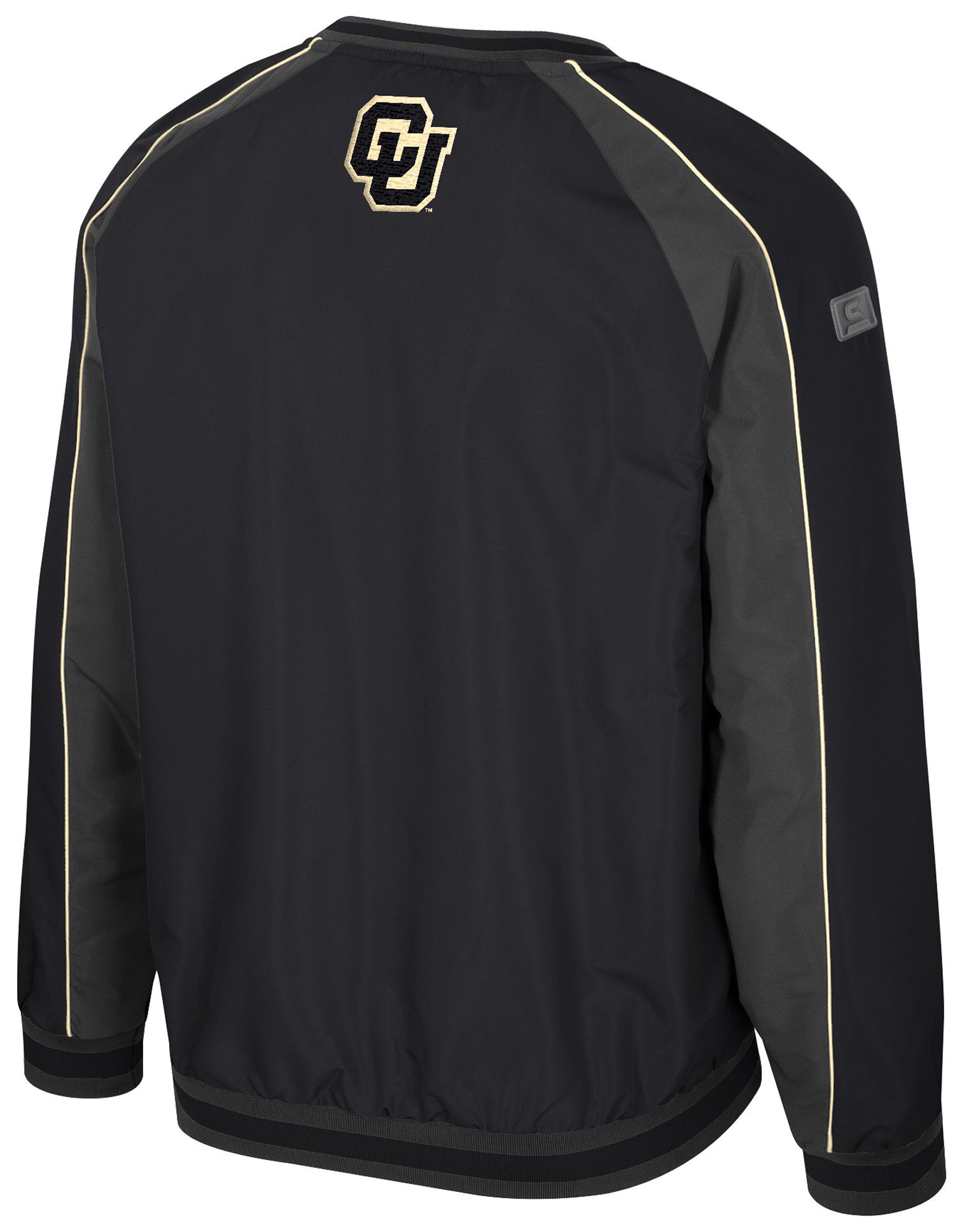 Colosseum Men's Colorado Buffaloes Black Goes America Coach Pullover Jacket product image