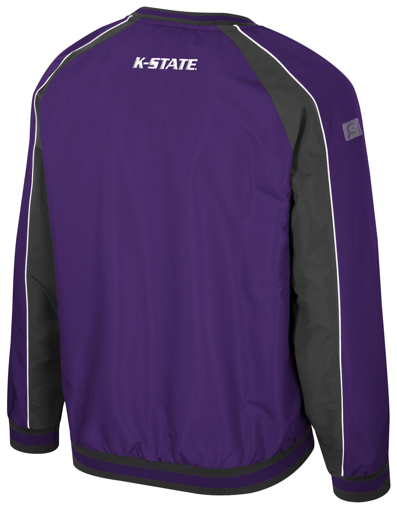 Colosseum Men's Kansas State Wildcats Purple Goes America Coach Pullover Jacket product image