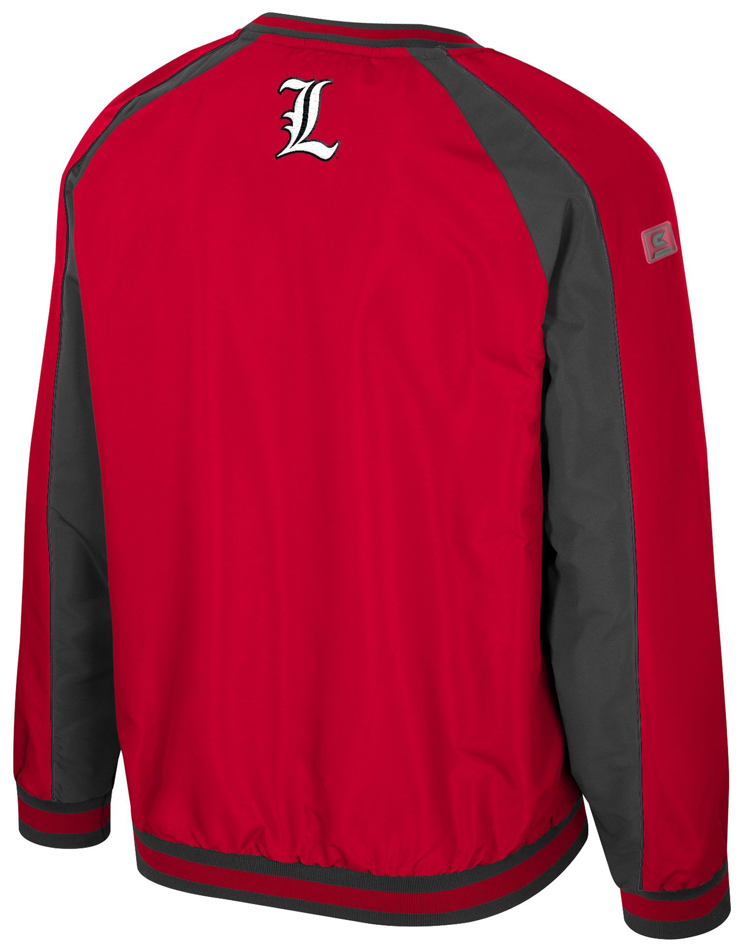 Colosseum Men's Louisville Cardinals Red Goes America Coach Pullover Jacket product image