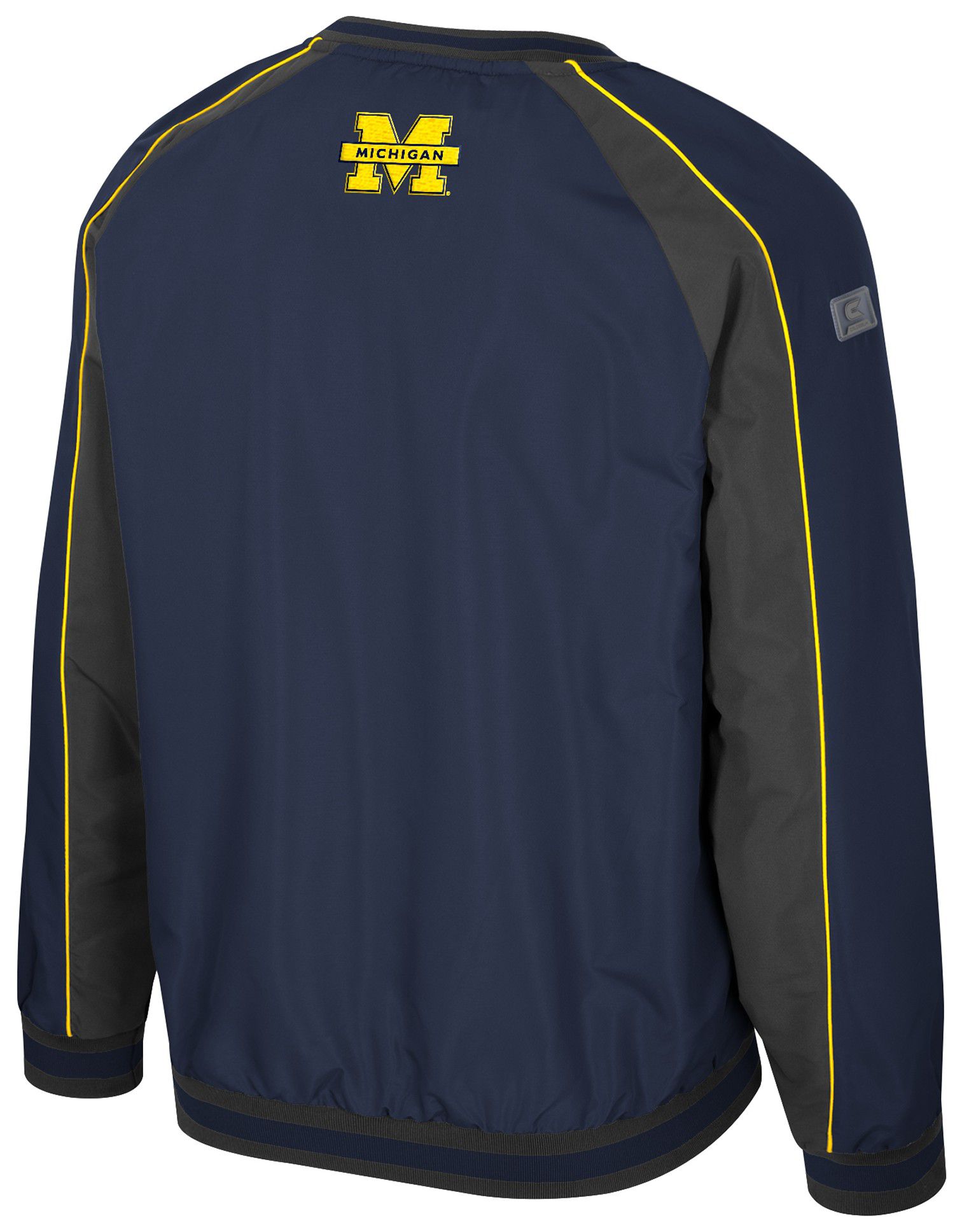 Colosseum Men's Michigan Wolverines Navy Goes America Coach Pullover Jacket product image