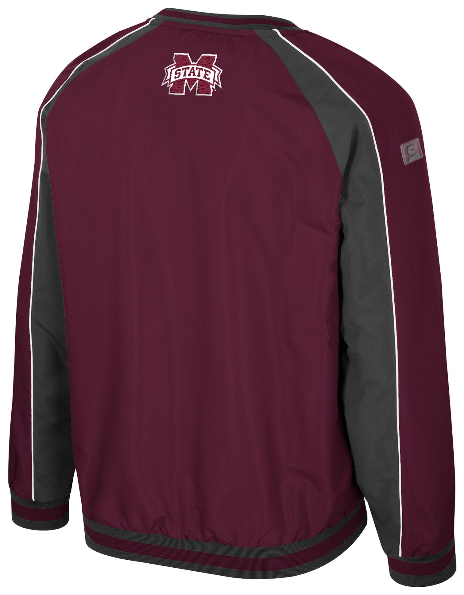 Colosseum Men's Mississippi State Bulldogs Maroon Goes America Coach Pullover Jacket product image