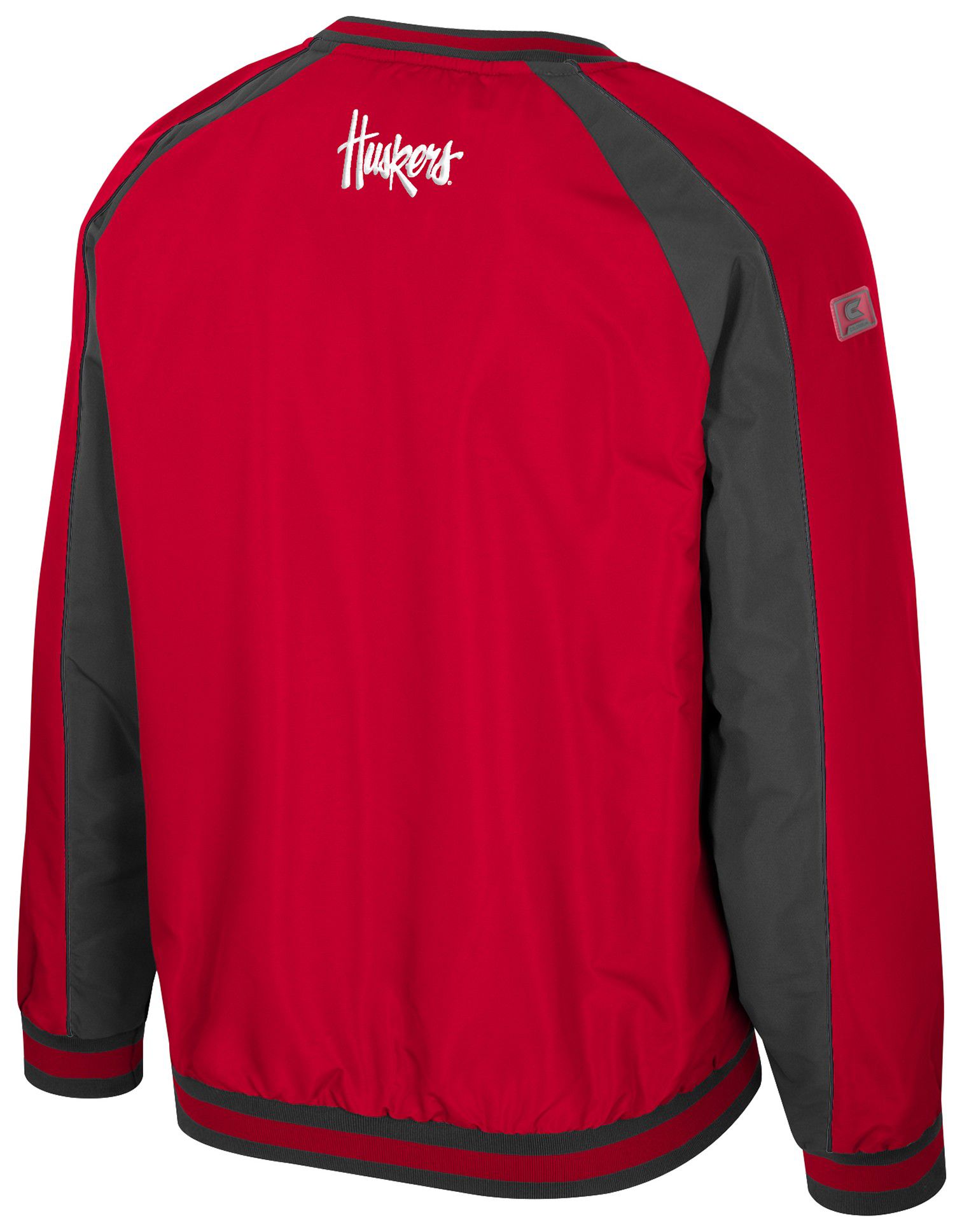 Colosseum Men's Nebraska Cornhuskers Red Goes America Coach Pullover Jacket product image