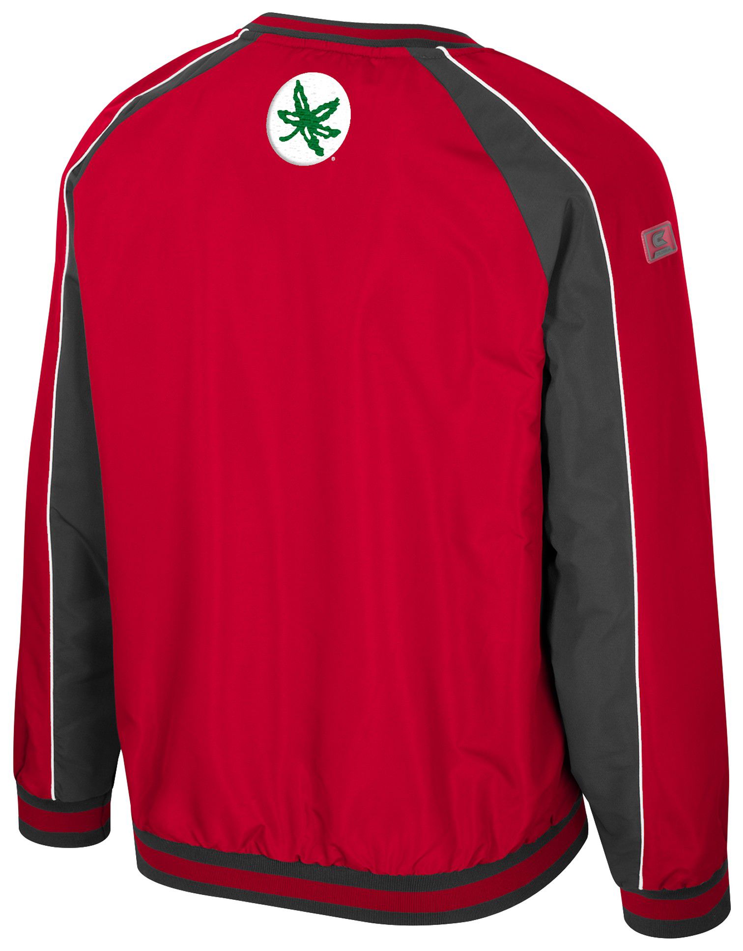 Colosseum Men's Ohio State Buckeyes Red Goes America Coach Pullover Jacket product image