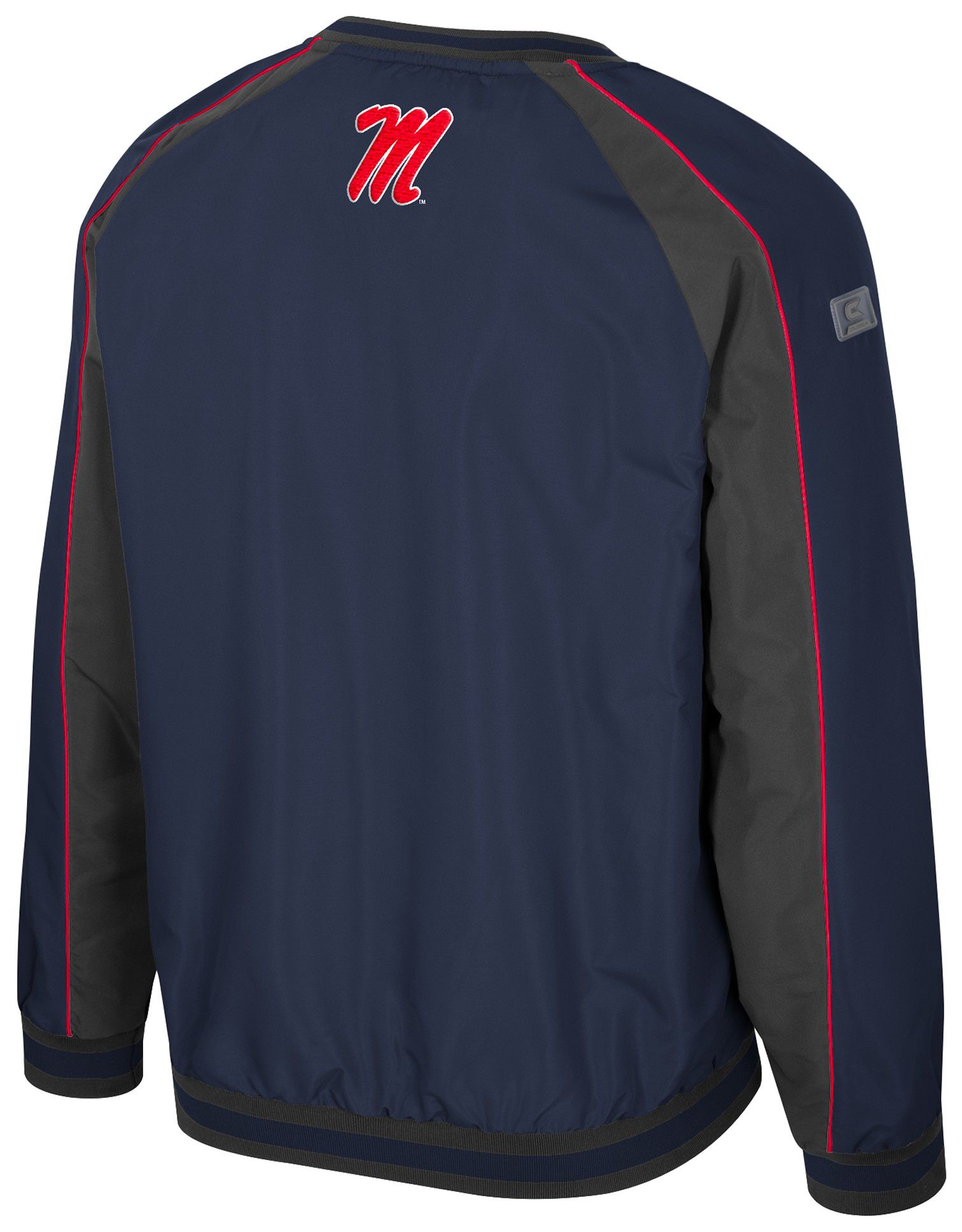 Colosseum Men's Ole Miss Rebels Navy Goes America Coach Pullover Jacket product image